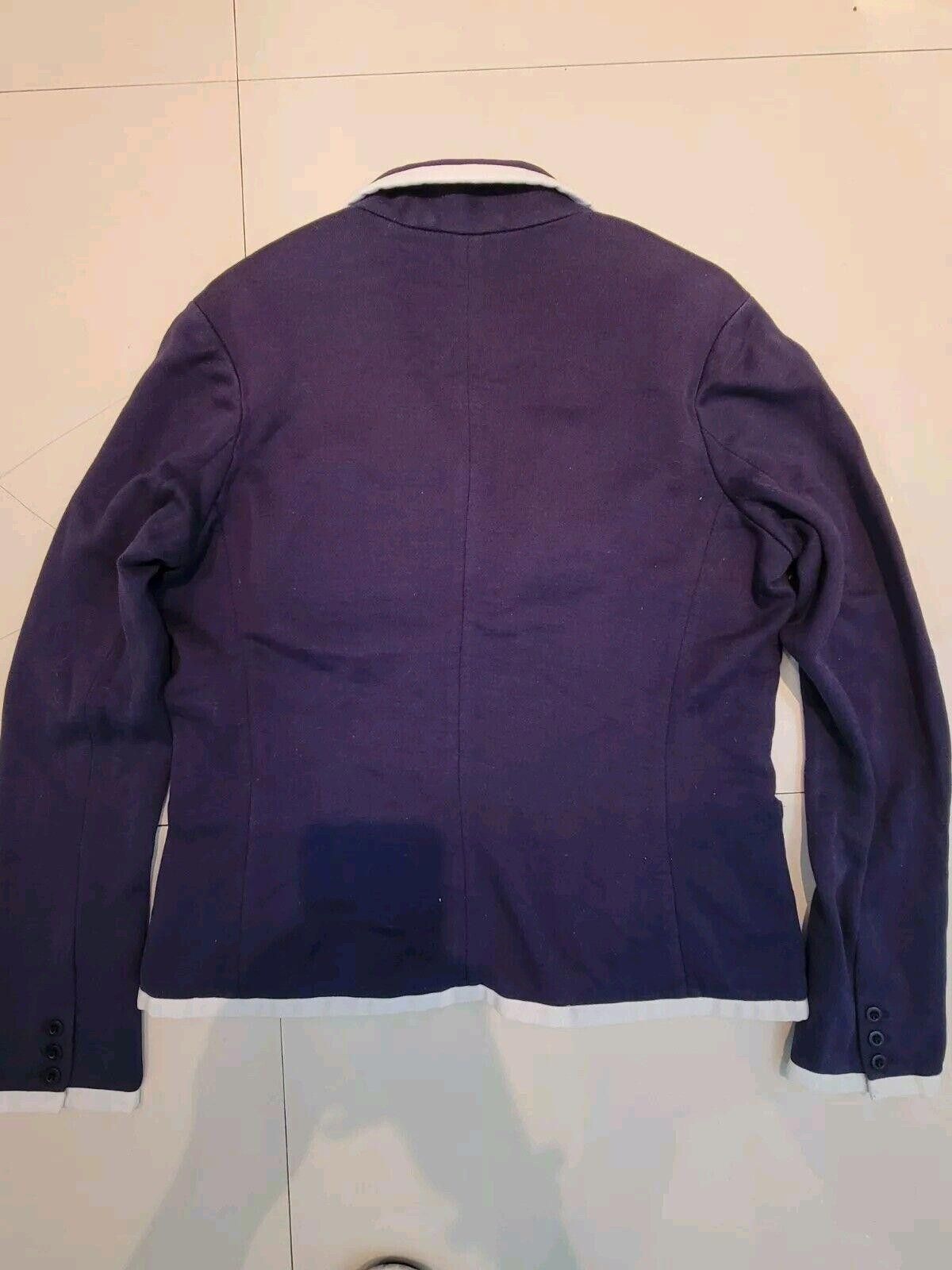 Designer RALPH LAUREN GOLF Navy Wool US OPEN TENNIS CRESTED BLAZER Size XL / US 12-14 / IT 48-50 - 5 Thumbnail