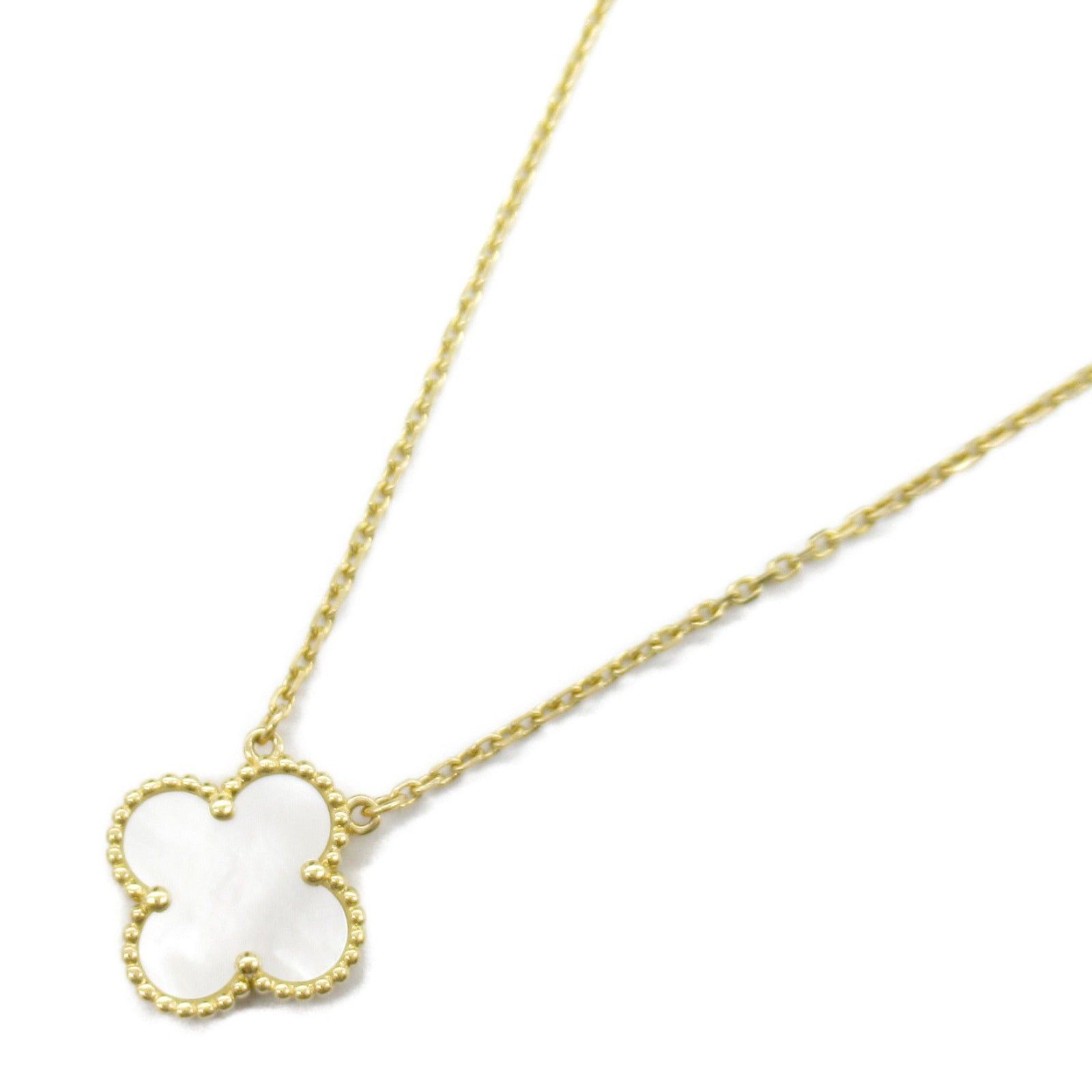 Van Cleef & Arpels Van Cleef Arpels Alhambra Necklace Mother Of Pearl K18 (Yellow Gold) White Size ONE SIZE - 1 Thumbnail