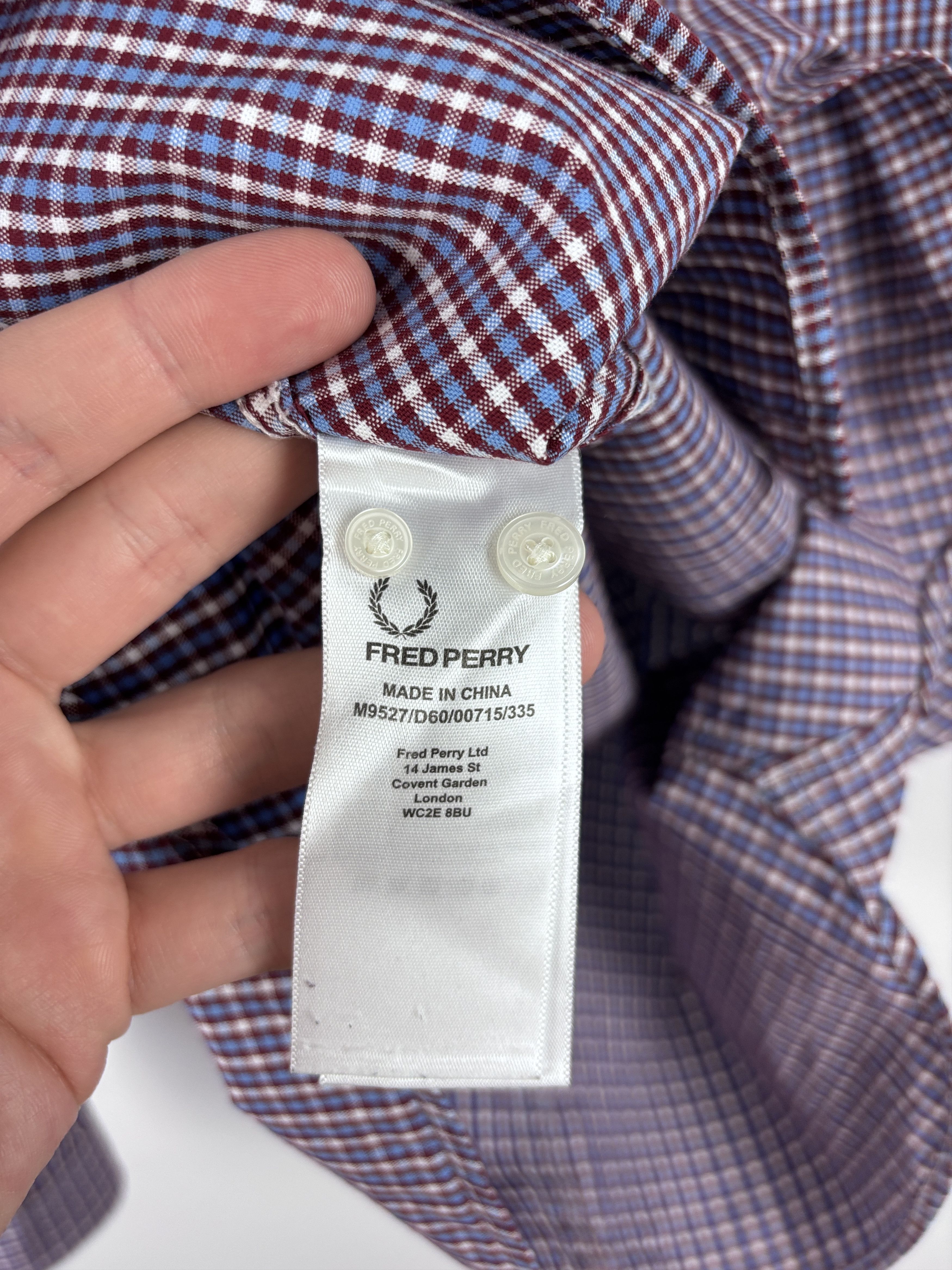 Fred Perry Fred Perry Gingham Check Long Sleeve Button Down Shirt M Size US M / EU 48-50 / 2 - 8 Thumbnail