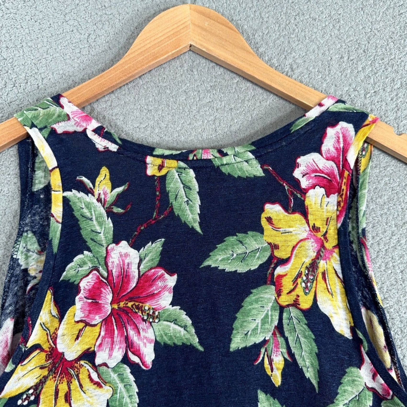 Polo Ralph Lauren Polo Ralph Lauren Linen Hawaiian Shirt Tank Top Womens Medium Floral Tropical Size M / US 6-8 / IT 42-44 - 7 Thumbnail
