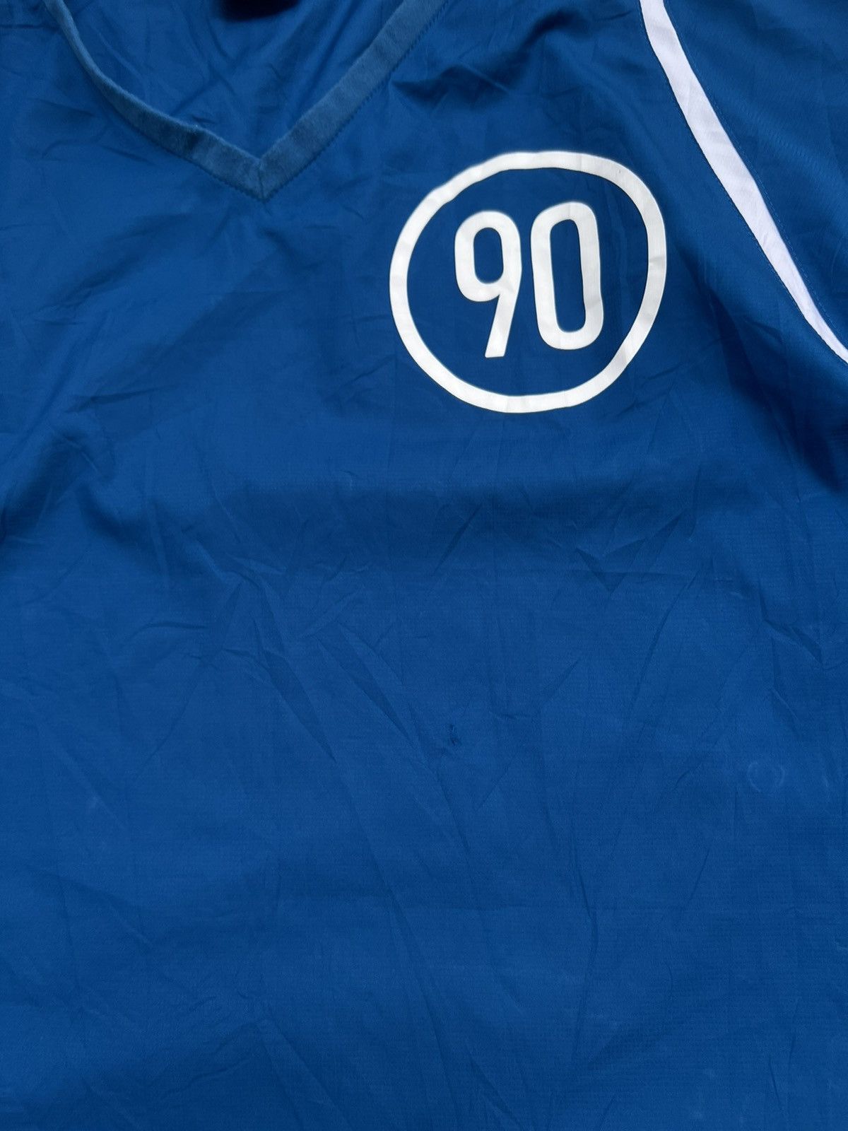 Nike × Vintage 90’s NIKE TOTALNINETY RETRO RARE NYLON V-NECK SWEATSHIRT Size US XL / EU 56 / 4 - 5 Thumbnail