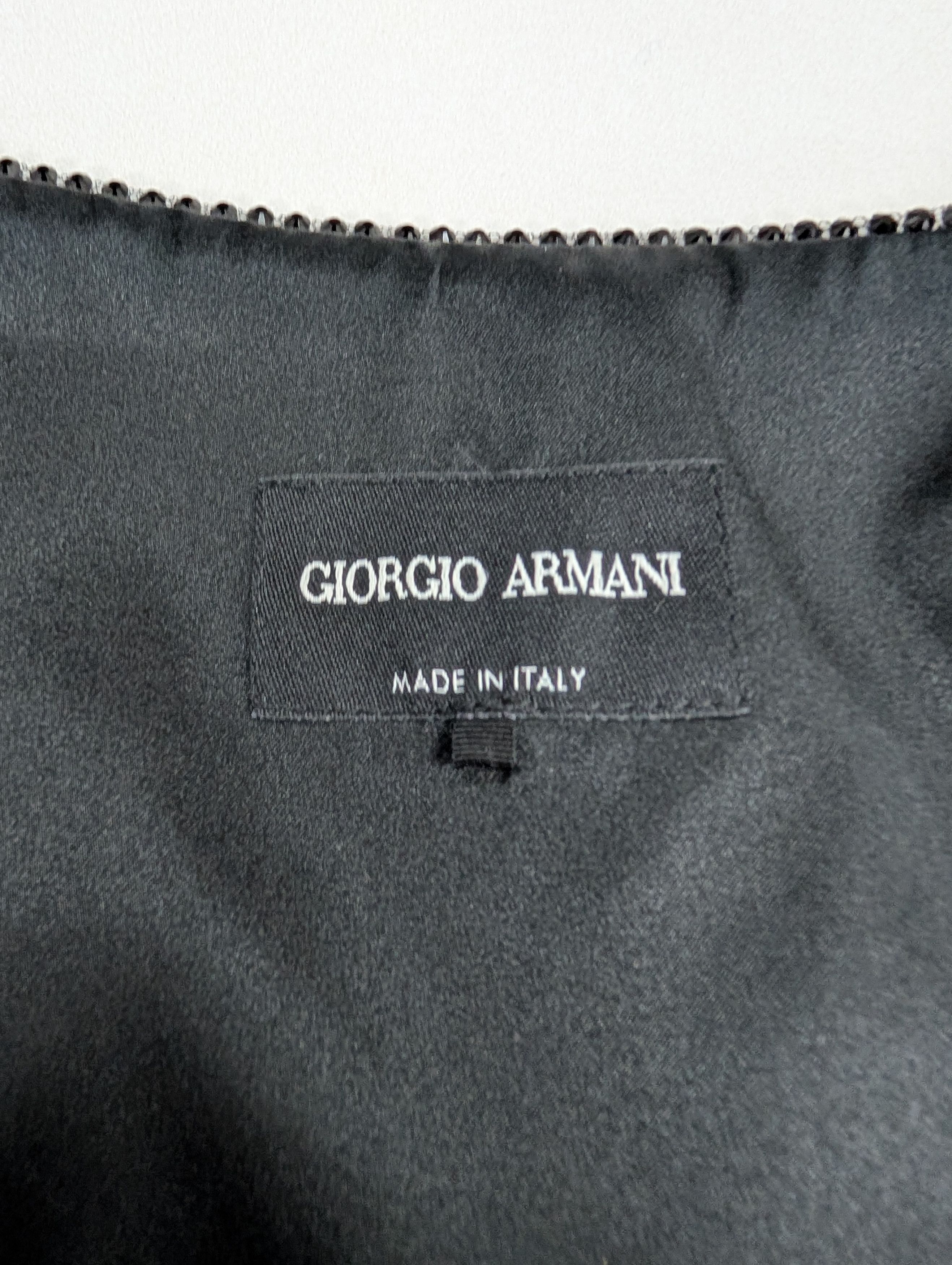 Giorgio Armani Giorgio Armani Black Velvet Vest Size S / US 4 / IT 40 - 4 Thumbnail