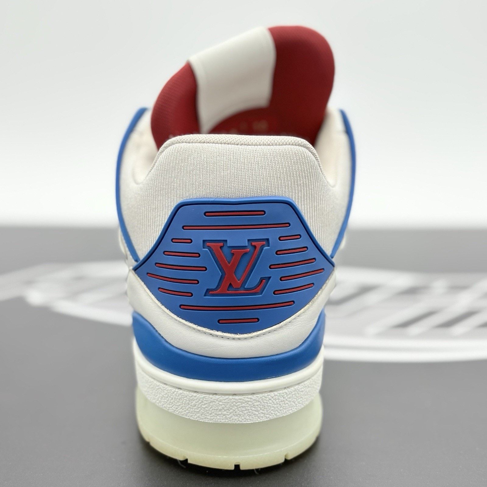 Louis Vuitton Louis Vuitton Mid Trainer ' White Red Blue ' | GOOD! Size US 11.5 / EU 44-45 - 9 Thumbnail