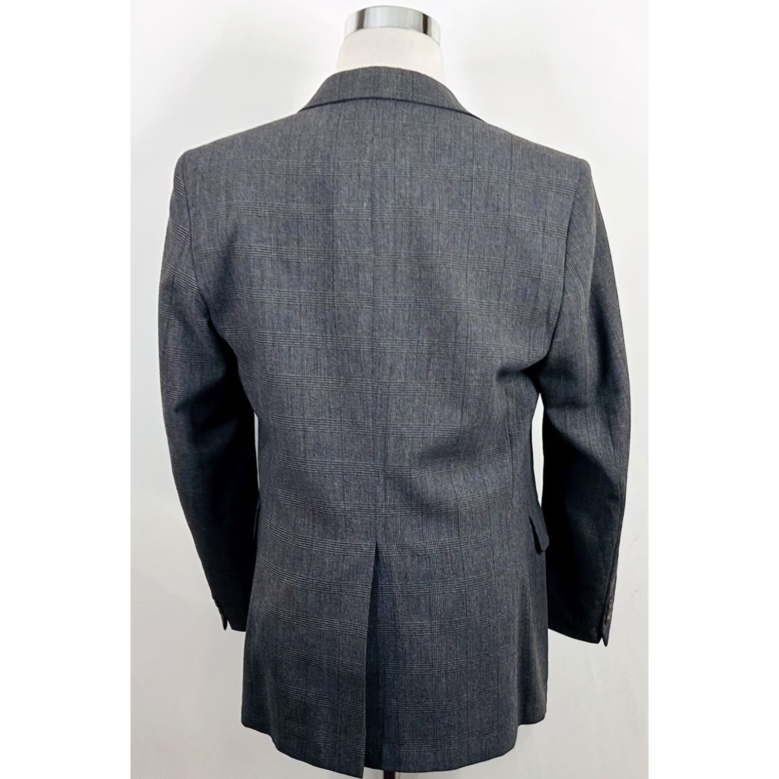 Levi's VINTAGE Levi's Struass 42R Sport Coat Wool Gray Glen Plaid Two-Button Single-Breasted Notch Lapel Formal Mens Reg Size US XS / EU 42 / 0 - 5 Thumbnail