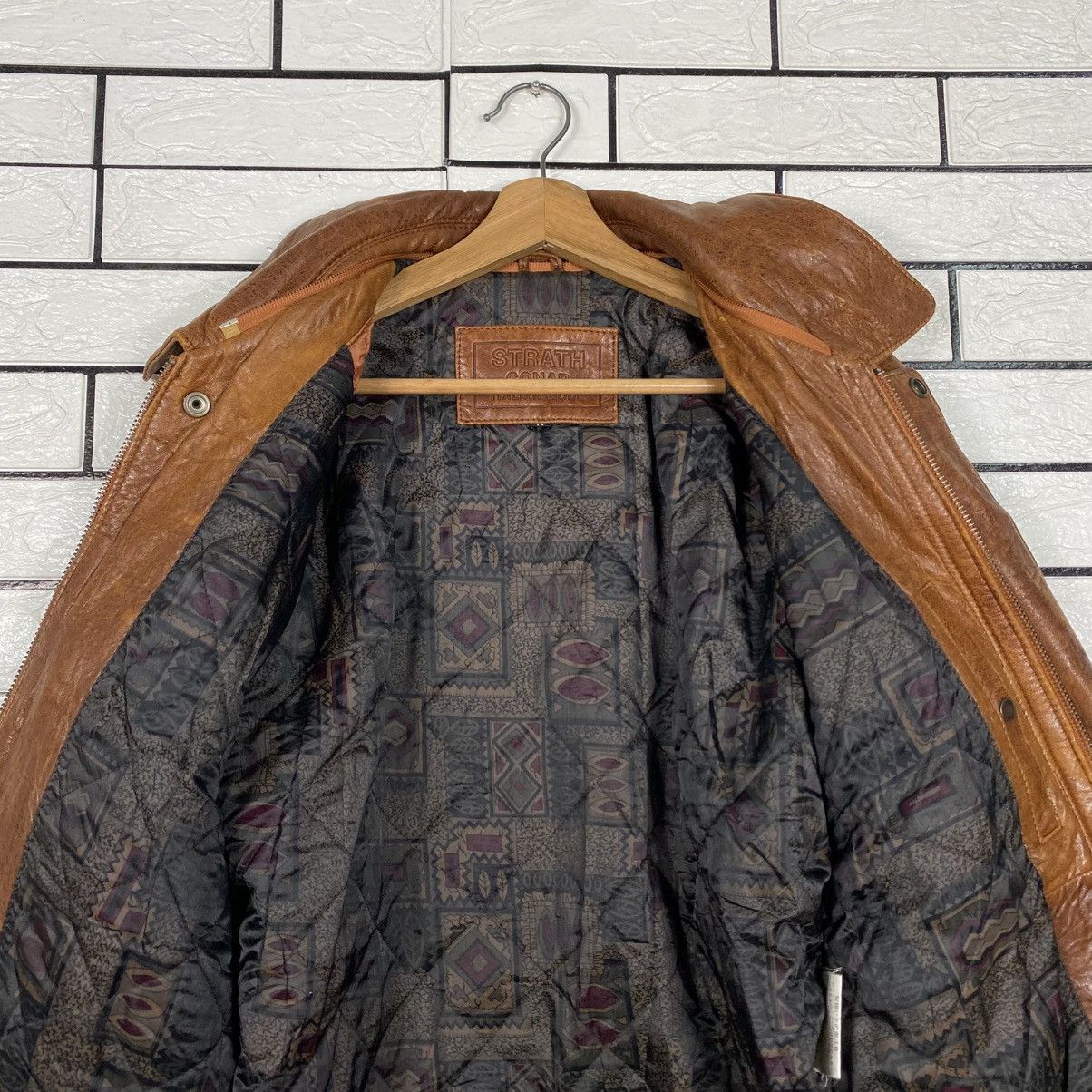 Issey Miyake Vintage Leather Jacket Strath Conar Blanket Fly Size US M / EU 48-50 / 2 - 15 Thumbnail