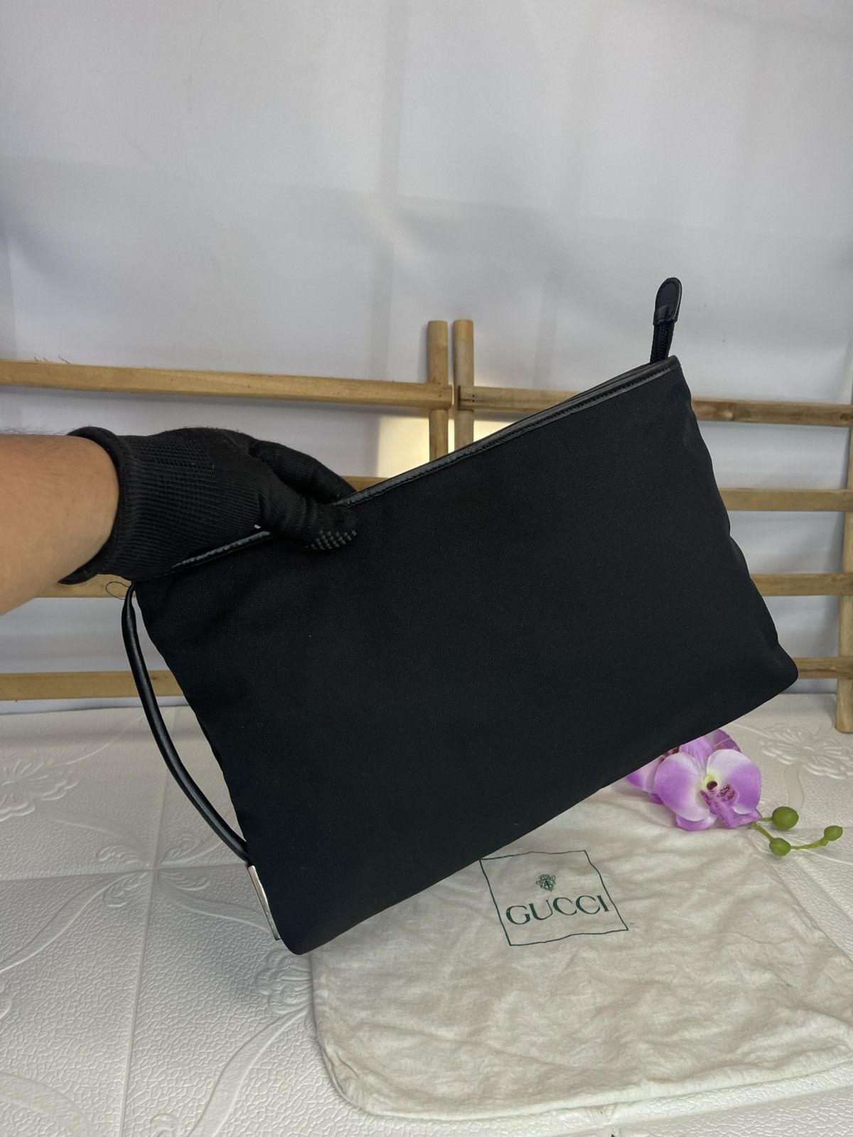 Designer × Gucci × Vintage Gucci Black Toiletry Size ONE SIZE - 1 Thumbnail