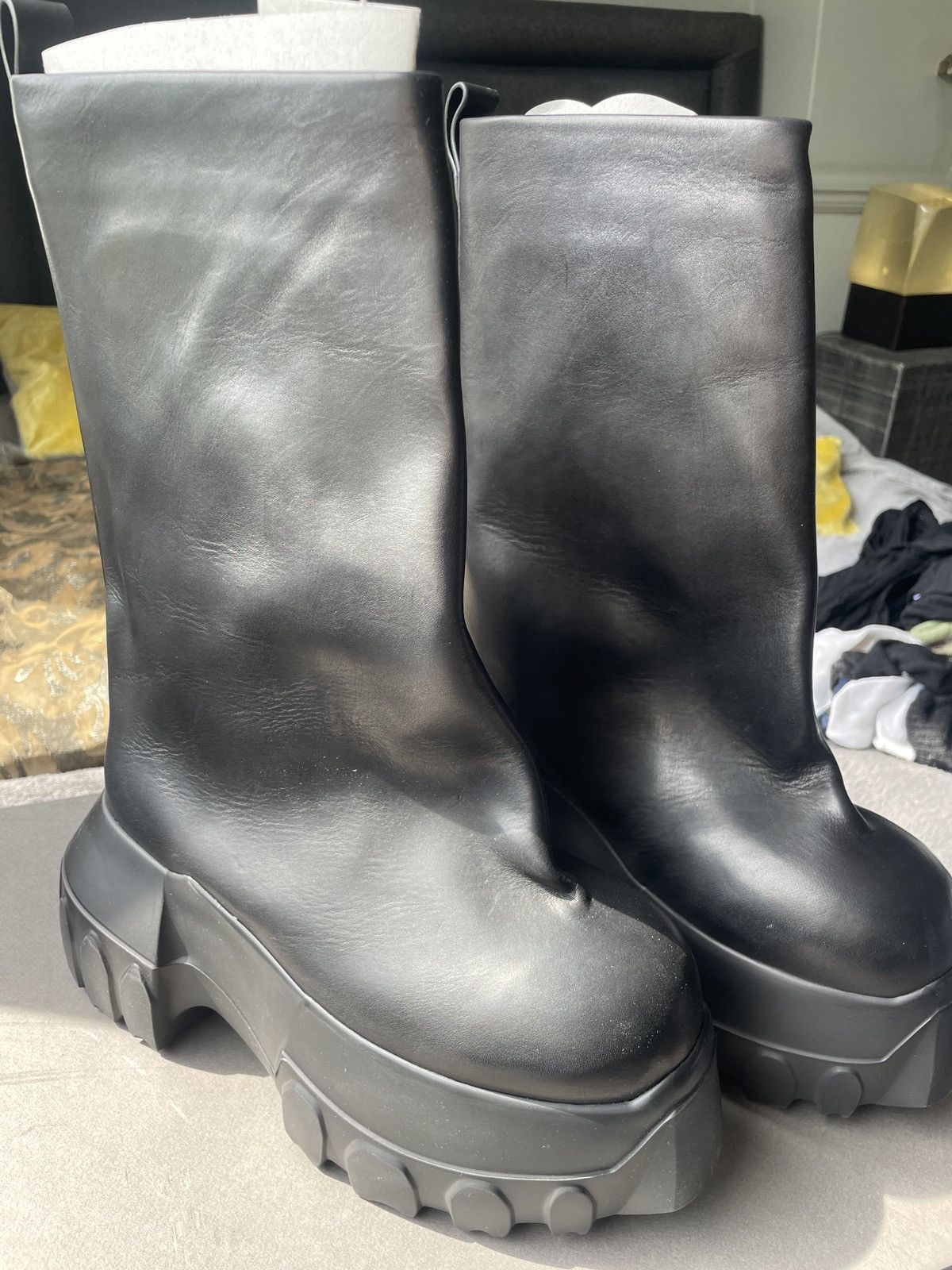 Rick Owens Rick Owens flared mega tractor boots Size US 8 / IT 38 - 3 Thumbnail
