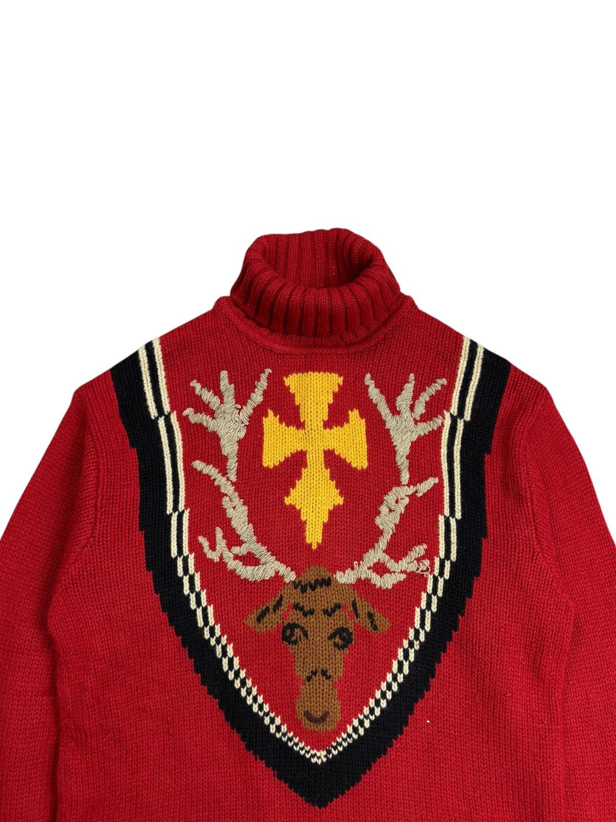 Hysteric Glamour 2000s Nicole Club Vkei Style Cross Deer Knitted Sweater Size US M / EU 48-50 / 2 - 7 Thumbnail