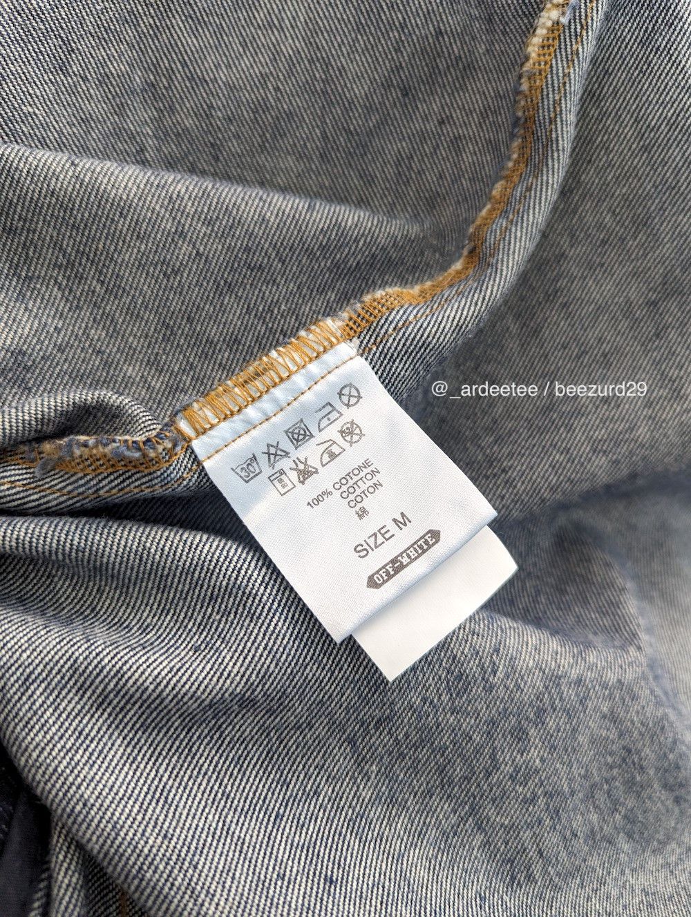 Off-White *NEW* VIRGIL ABLOH SS16 PAINTED CARPENTER DENIM JUMPSUIT Size US 32 / EU 48 - 12 Thumbnail