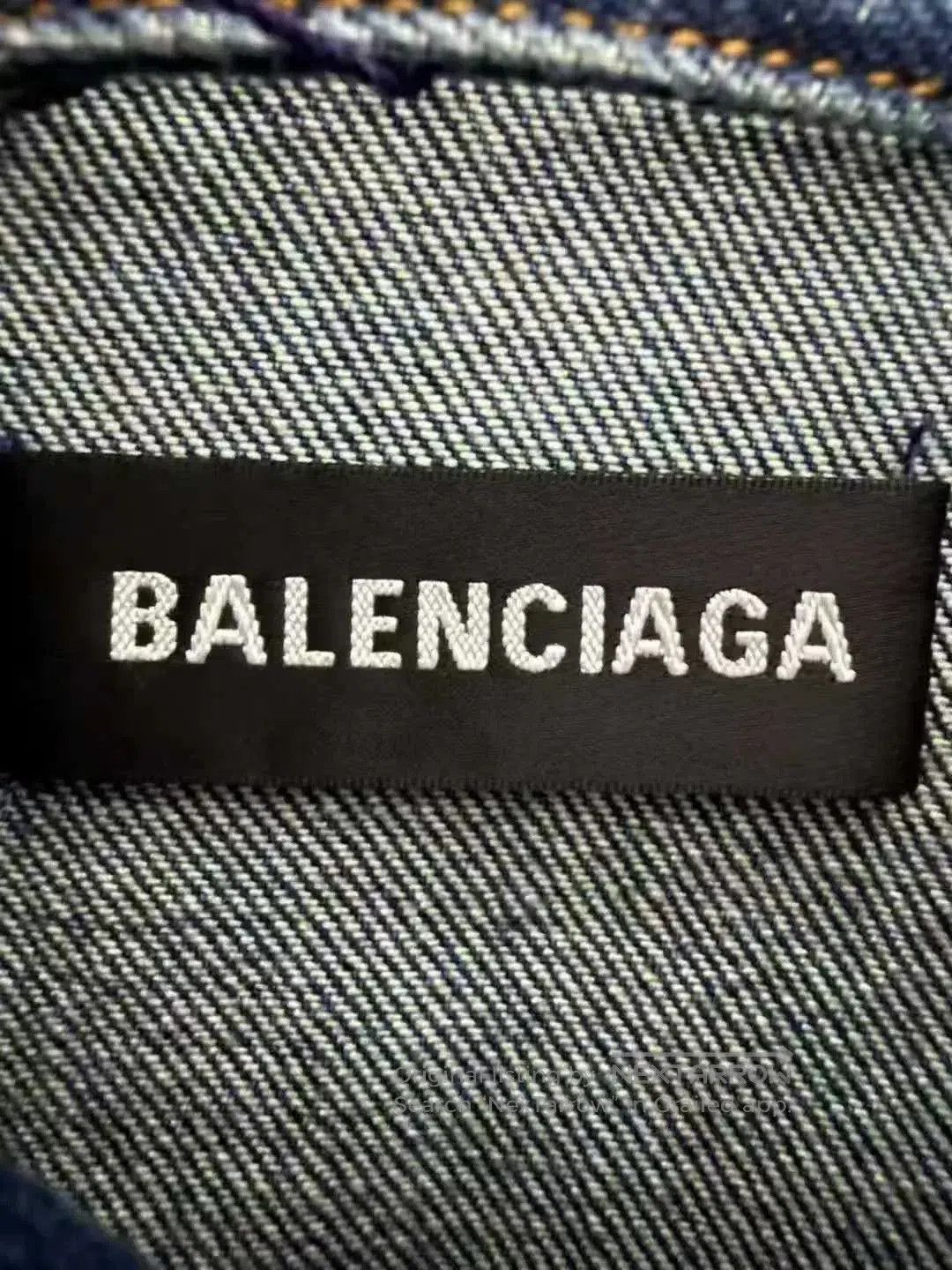 Balenciaga balenciaga blue embroidered denim jacket. Size US L / EU 52-54 / 3 - 3 Thumbnail