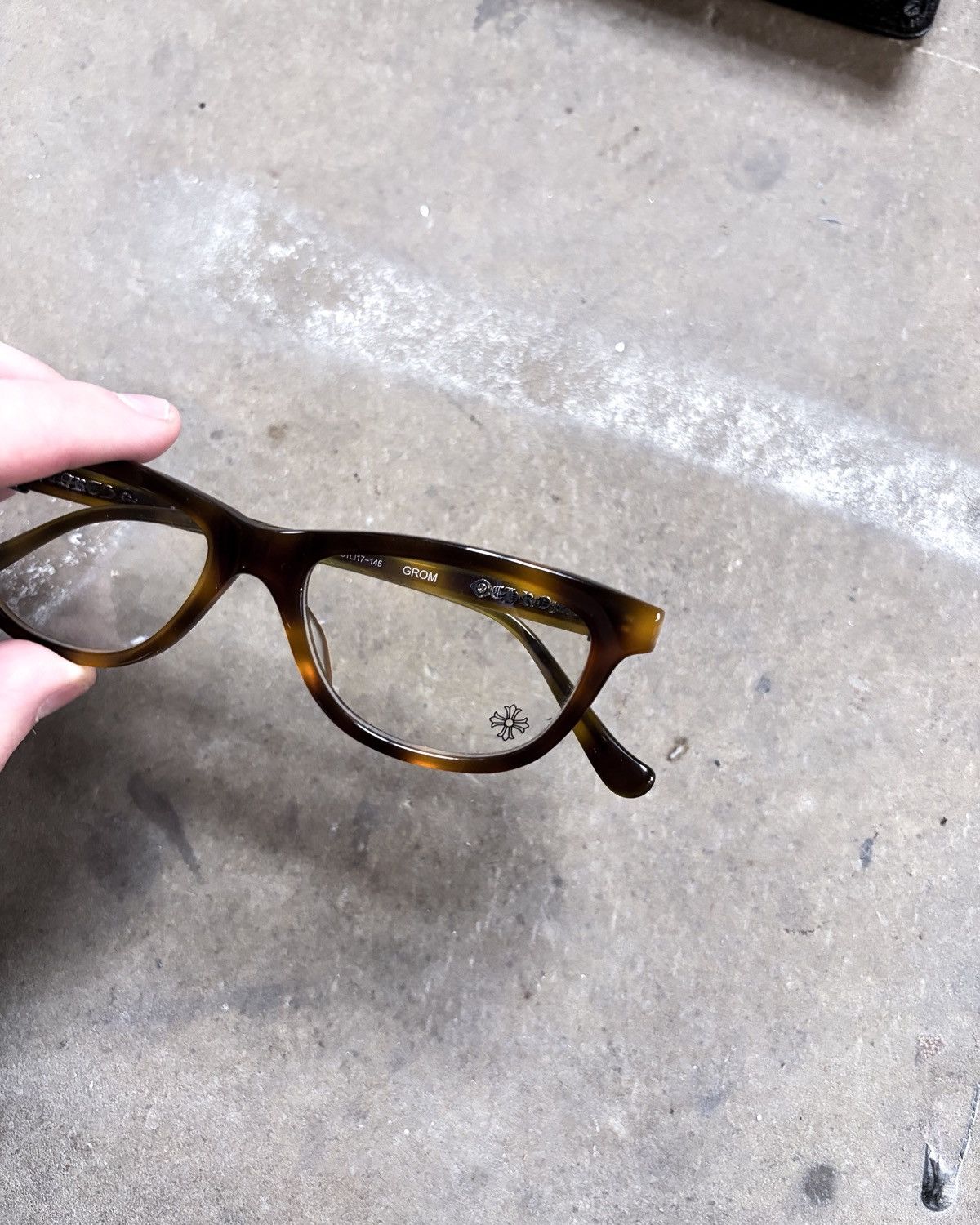 Chrome Hearts “GROM” TORTOISE CLEAR LENS GLASSES Size ONE SIZE - 3 Thumbnail