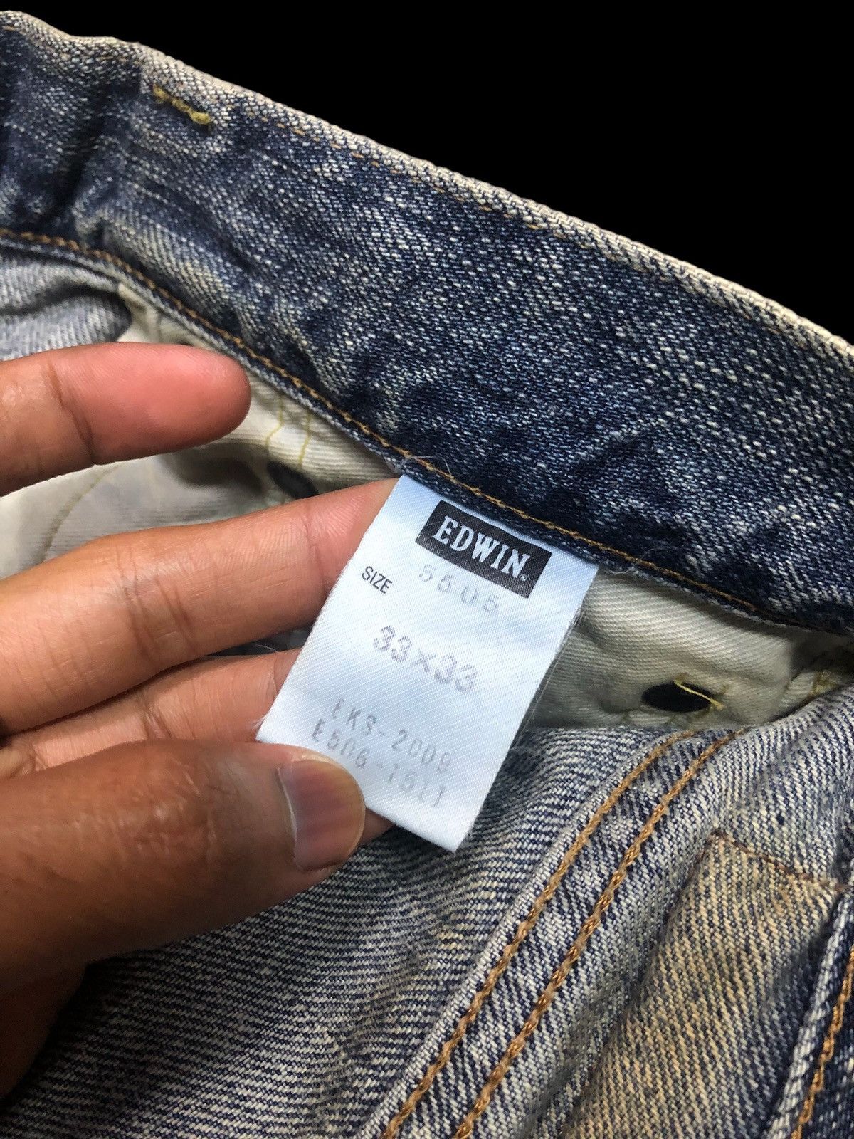 Edwin × Vintage EDWIN VINTAGE SELVEDGE DISTRESSED DENIM Size US 32 / EU 48 - 8 Thumbnail