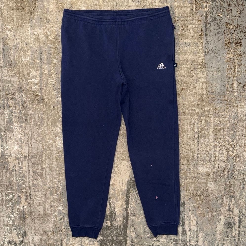 Adidas Adidas Vintage 90s Navy Sweatpants Size Mens Large Size US 36 / EU 52 - 1 Thumbnail