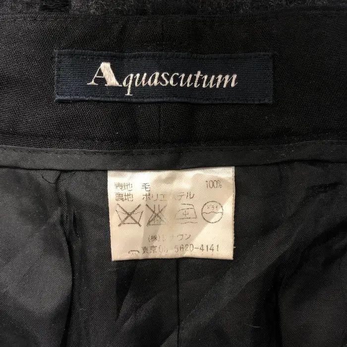 Aquascutum Vtg AQUASCUTUM LONDON Minimalist Black Casual Pant Slack Size US 30 / EU 46 - 6 Thumbnail