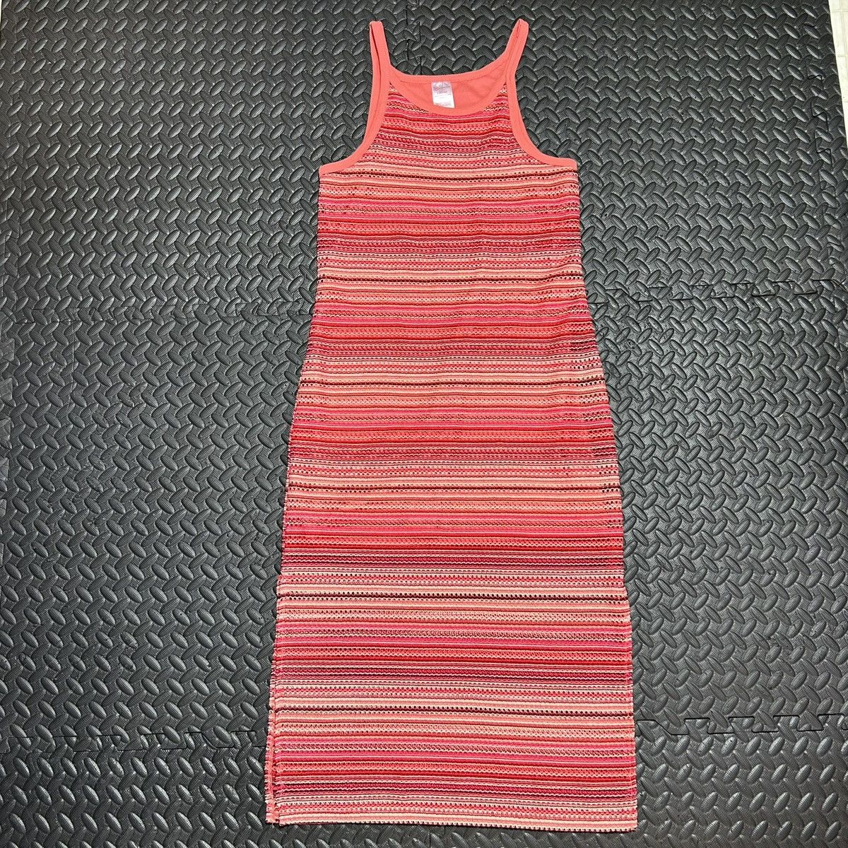 Other No Boundaries Midi Dress Striped Knit Tank Pink Womens Large Size L / US 10 / IT 46 - 1 Thumbnail