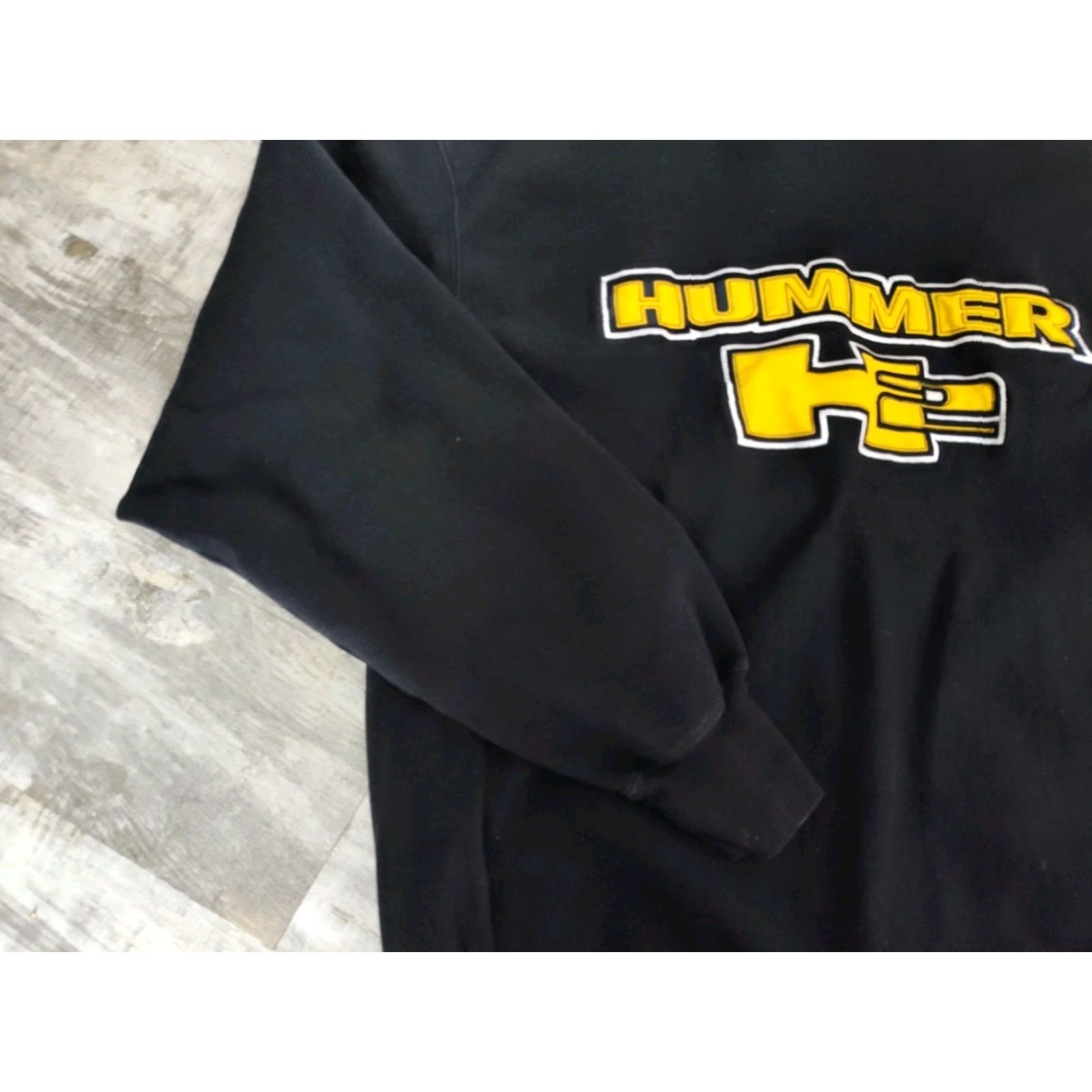 Vintage VINTAGE Steve & Barry's Crewneck Sweatshirt Men XL Black Hummer H2 SUV Car Embroidered Heavyweight Size US XL / EU 56 / 4 - 7 Thumbnail