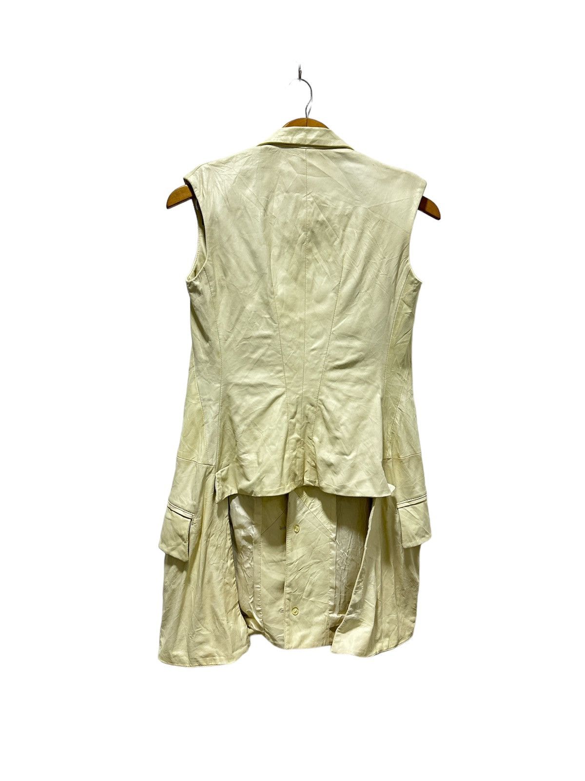 Yohji Yamamoto Yohji Yamamoto Y3 X Adidas Long Vest Leather Design Size XS / US 0-2 / IT 36-38 - 2 Thumbnail