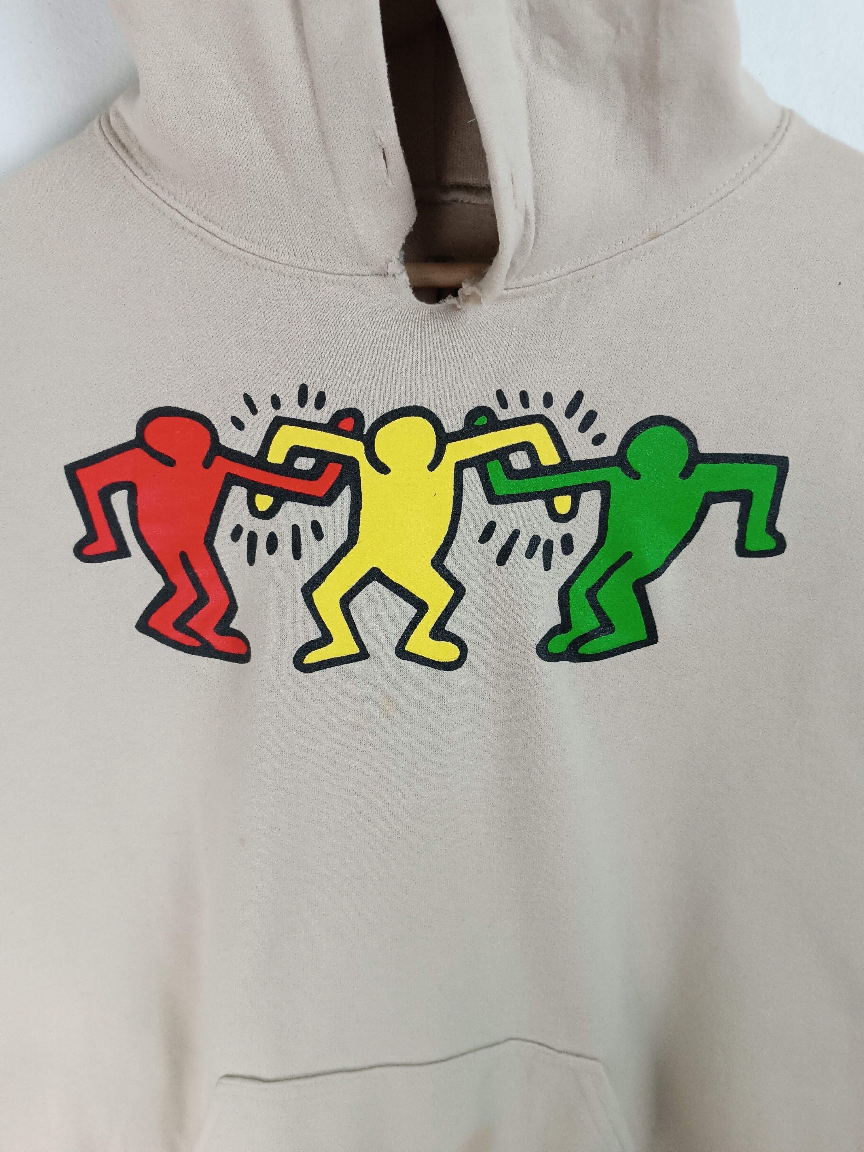 Keith Haring VINTAGE KEITH HARING HOODIE ART GRAFFITI warhol basquiat Size US M / EU 48-50 / 2 - 9 Thumbnail