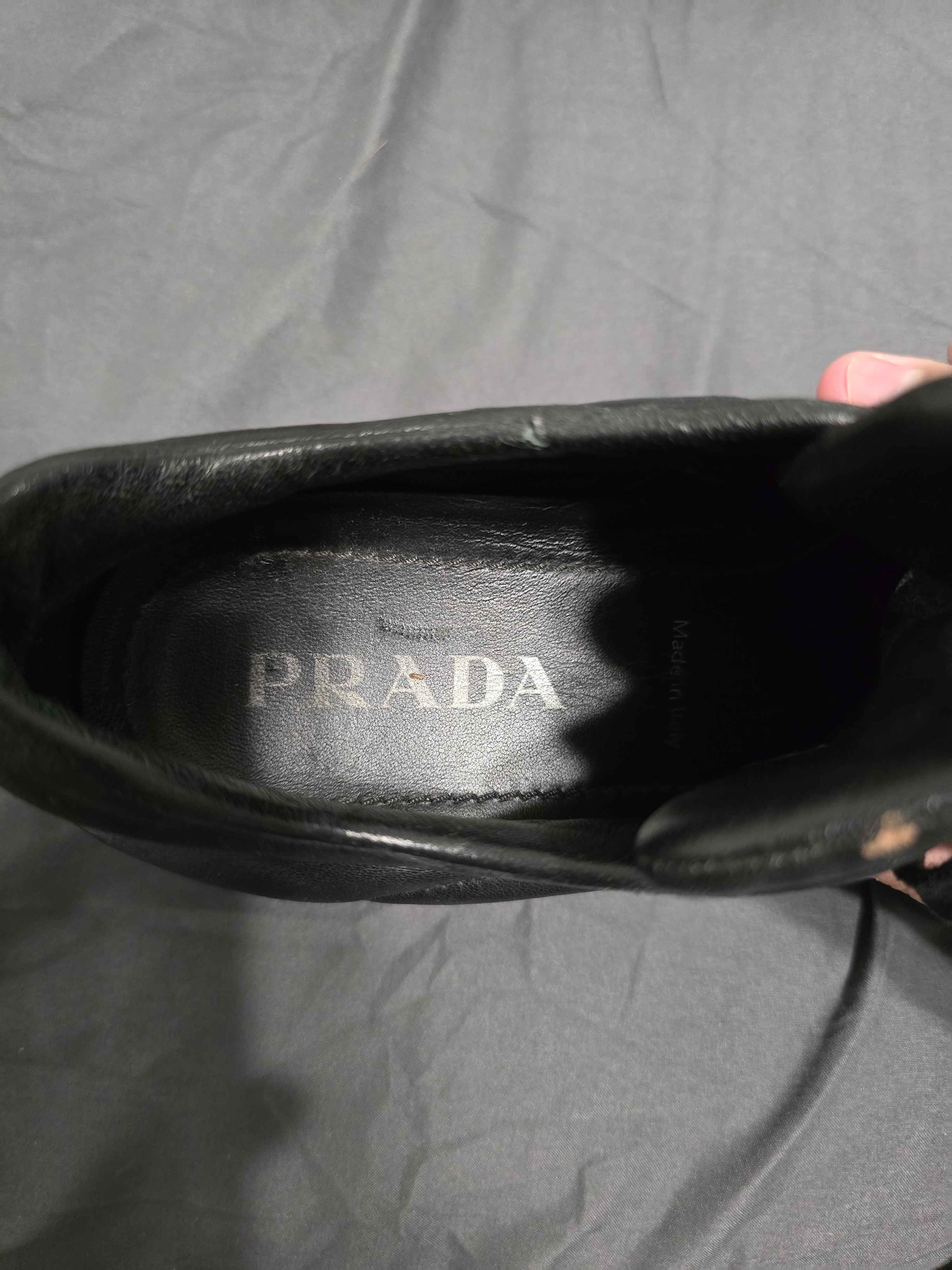 Prada Prada Prax 01 Leather Sneaker In Black Size US 9 / IT 39 - 4 Thumbnail