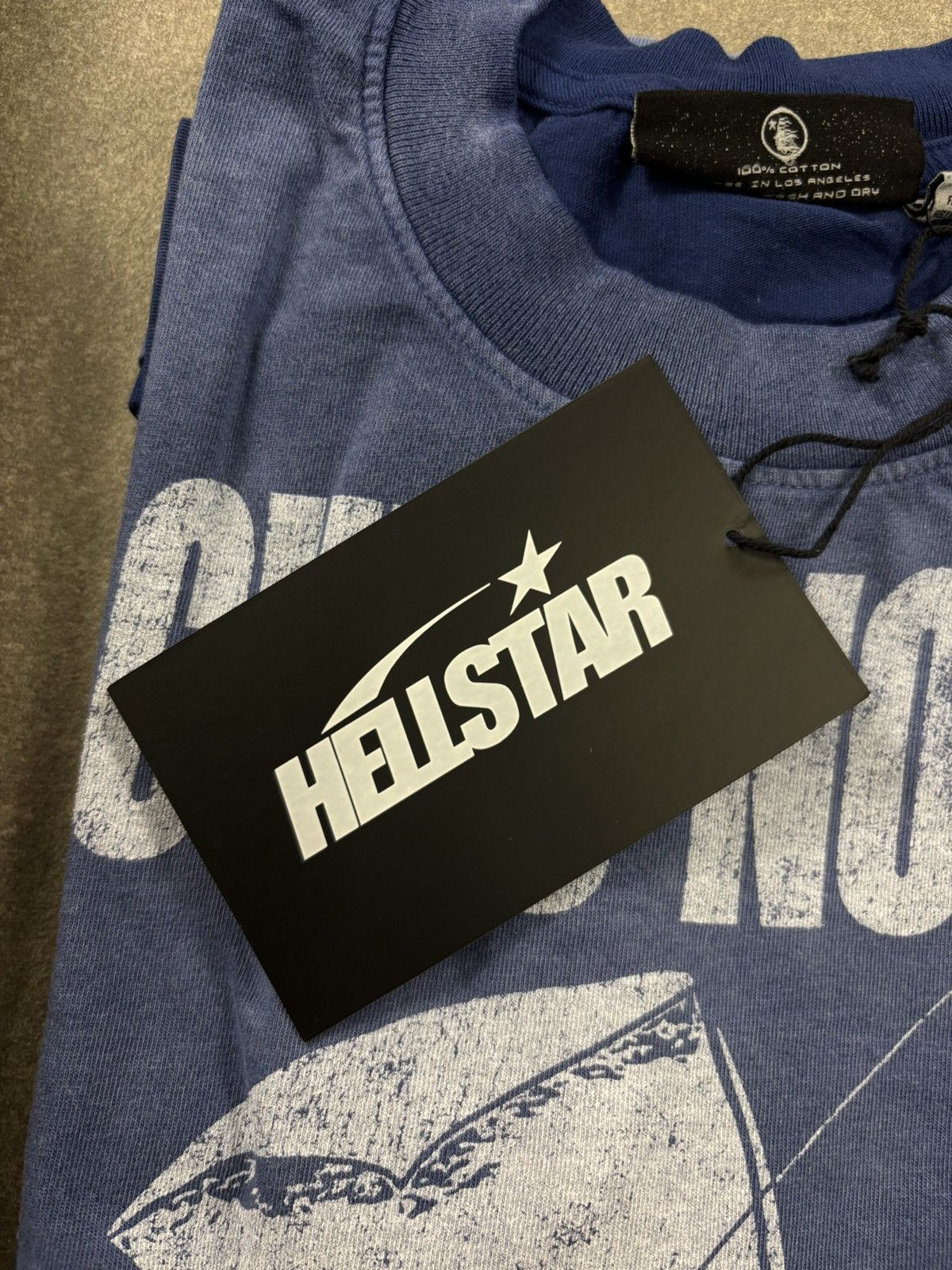 HELLSTAR Hellstar Carry Your Cross T-Shirt, Blue Size US XS / EU 42 / 0 - 13 Thumbnail