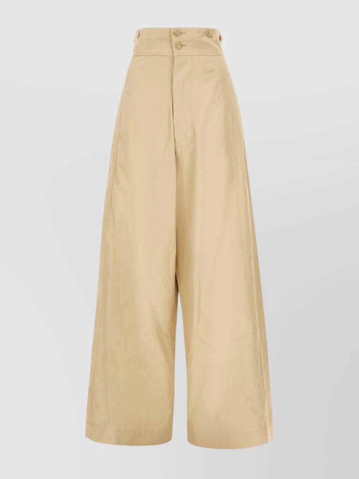 Japanese Brand QUIRA High-Waisted Wide-Leg Trousers Size 27" / US 4 / IT 40 - 1 Thumbnail