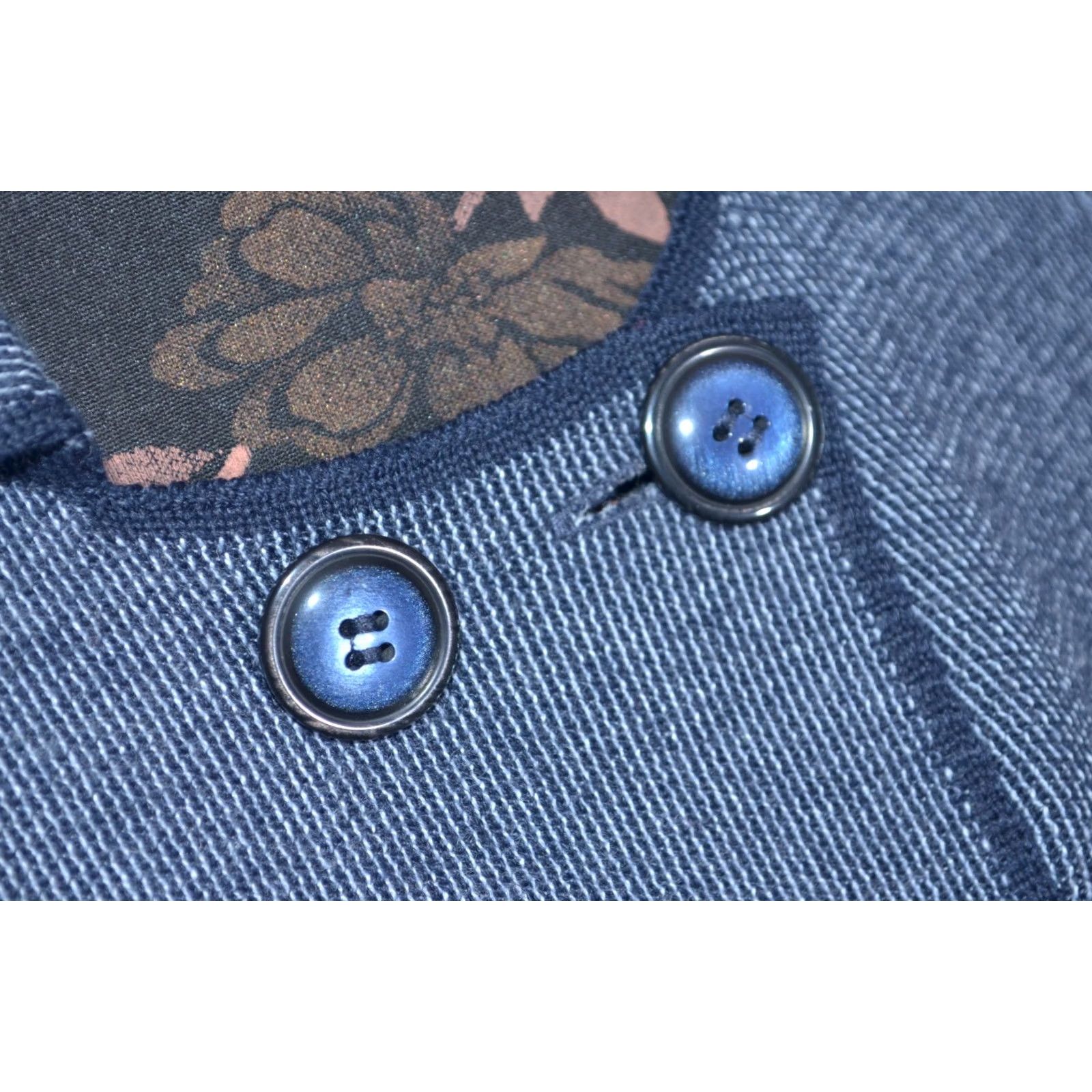 Saint James Saint James Mademoiselle Blue Wool Blend Knit Double Breasted Jacket UK18 D44 Size XXL / US 16-18 / IT 52-54 - 4 Thumbnail