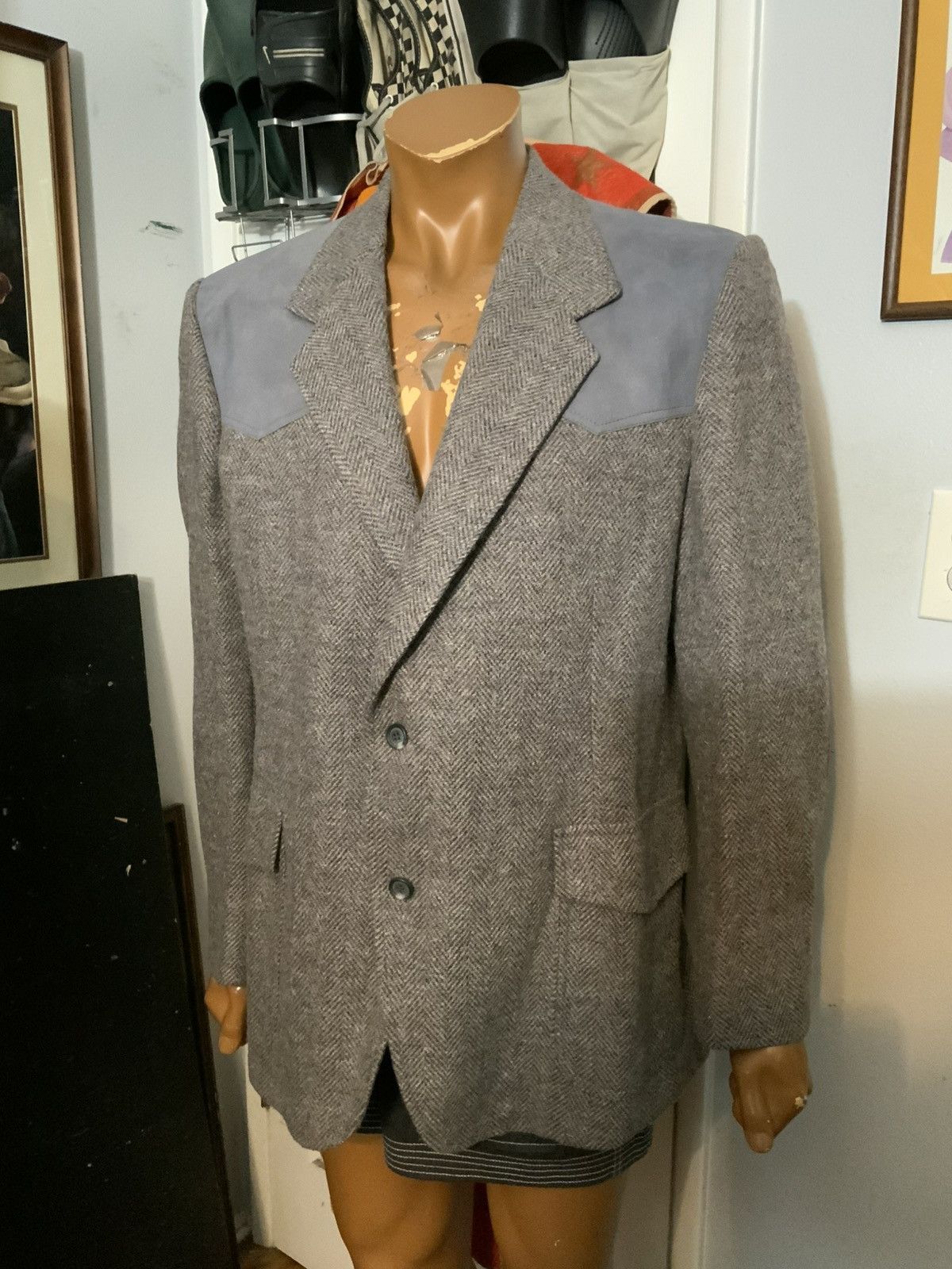 Pendleton × Vintage Pendleton Herringbone Western Wool Country Coat Jacket Size US S / EU 44-46 / 1 - 10 Thumbnail