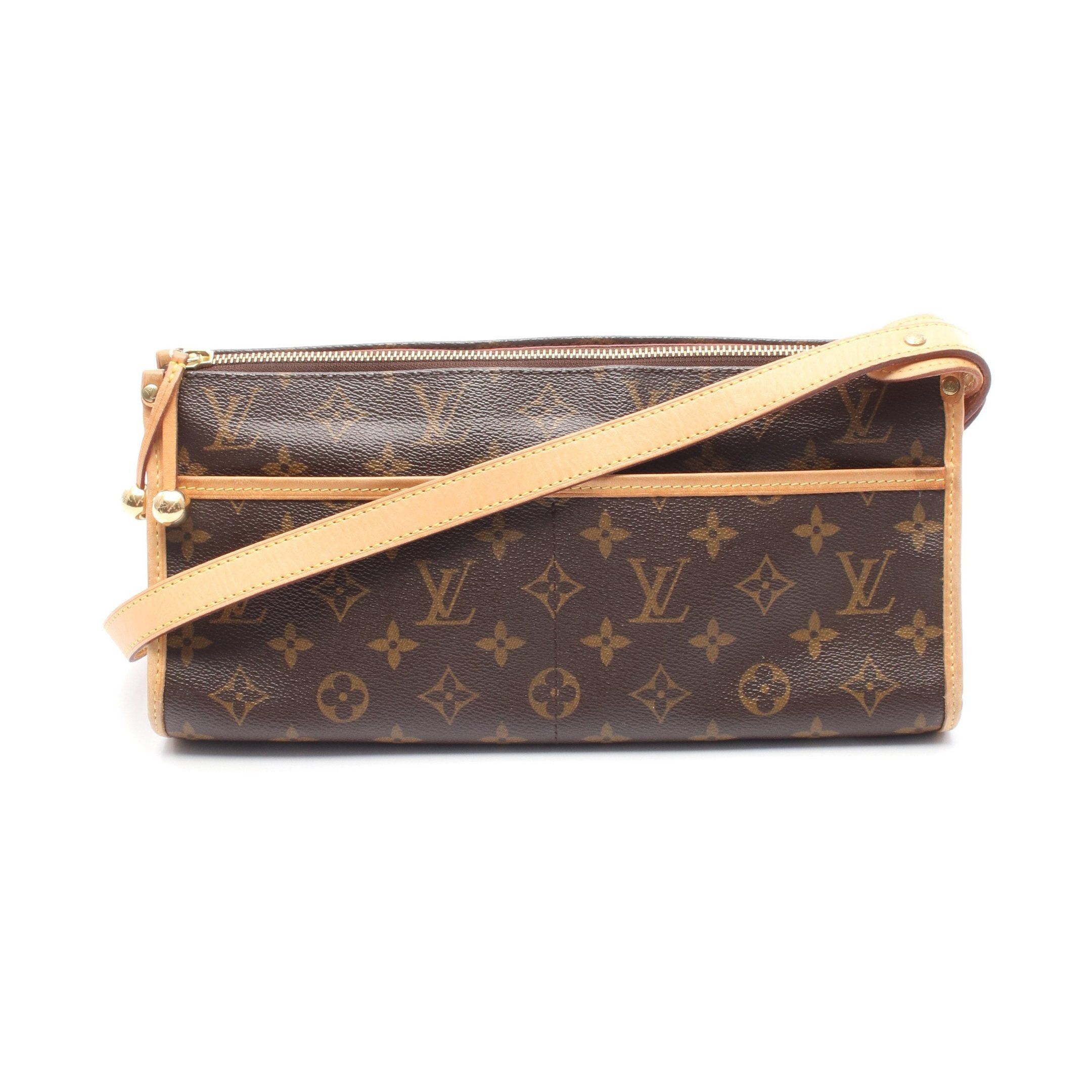 Louis Vuitton Louis Vuitton Popincourt Ron Monogram Shoulder Bag Leather Brown Size ONE SIZE - 1 Thumbnail