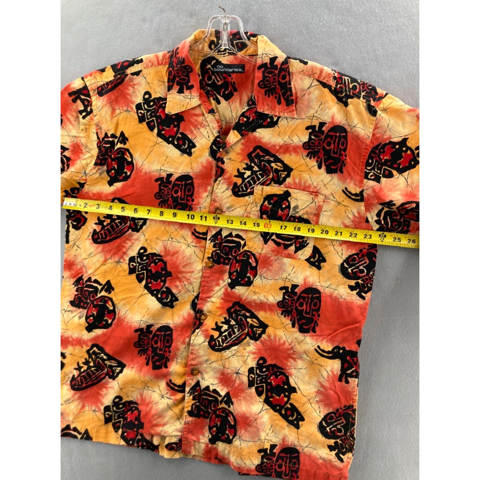 Vintage VINTAGE No Boundaries shirt Mens XL Hawaiian ALOHA camp tiki god mask face Button-Up Shirt XS? Size US XL / EU 56 / 4 - 2 Thumbnail
