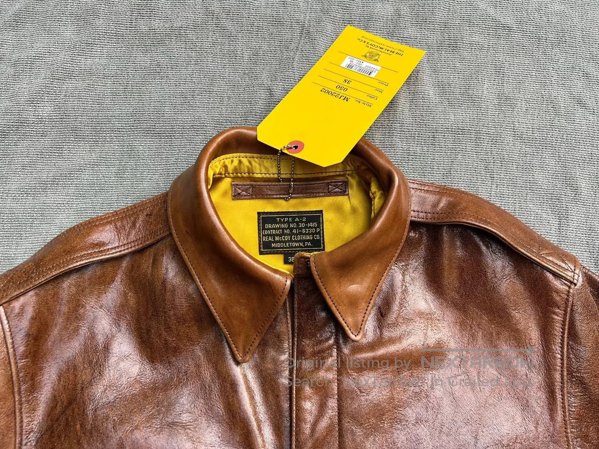 The Real McCoy's Real Mccoy Hand-Dyed A-2 Jacket. Size US M / EU 48-50 / 2 - 2 Thumbnail