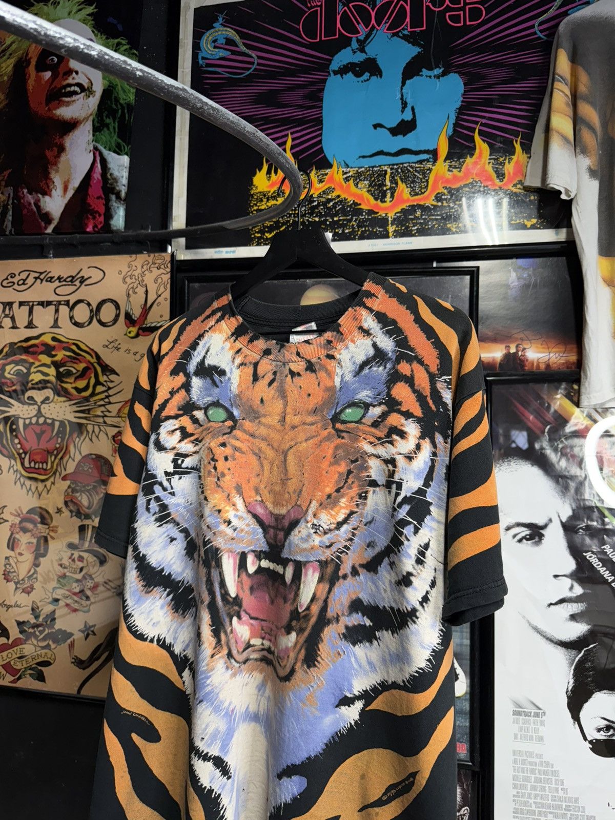 Vintage Vintage 90’s Tiger Liquid Blue T-Shirt Rare Adult Large Size US L / EU 52-54 / 3 - 5 Thumbnail