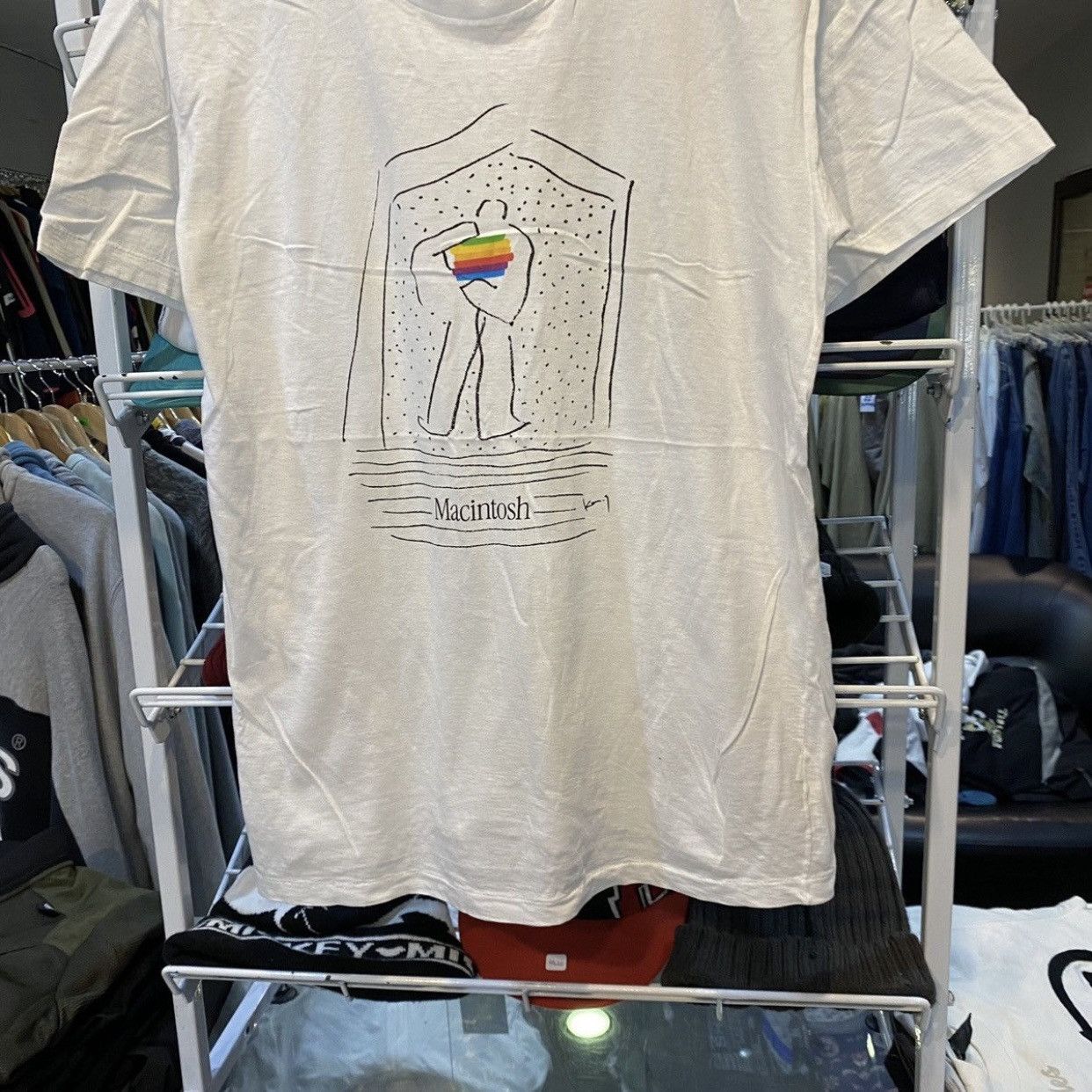 Apple Clean⭐️Vtg 90’s Apple Macintosh Collectible White Shirt Size US M / EU 48-50 / 2 - 4 Thumbnail