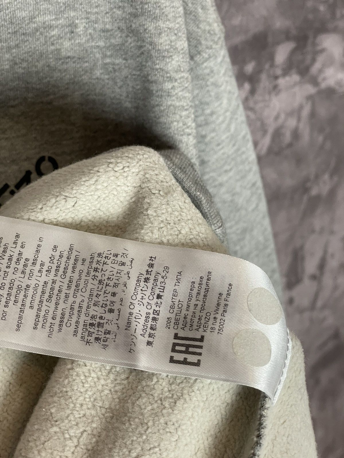 Hypebeast × Kenzo KENZO Sport 'Triple X' Gray sweatshirt Size US L / EU 52-54 / 3 - 11 Thumbnail