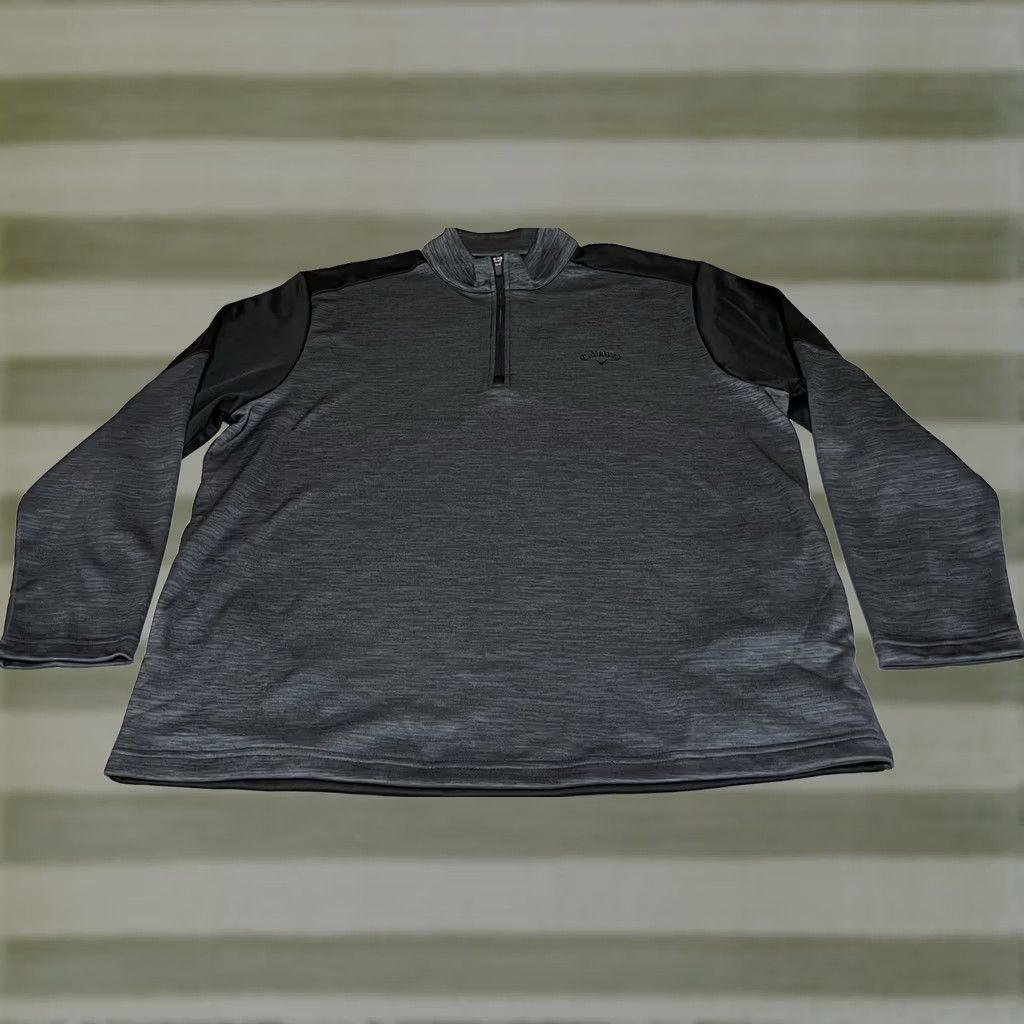 Callaway Callaway Mens XL 1/4 Zip Pullover Sweatshirt Gray Size US XL / EU 56 / 4 - 1 Thumbnail