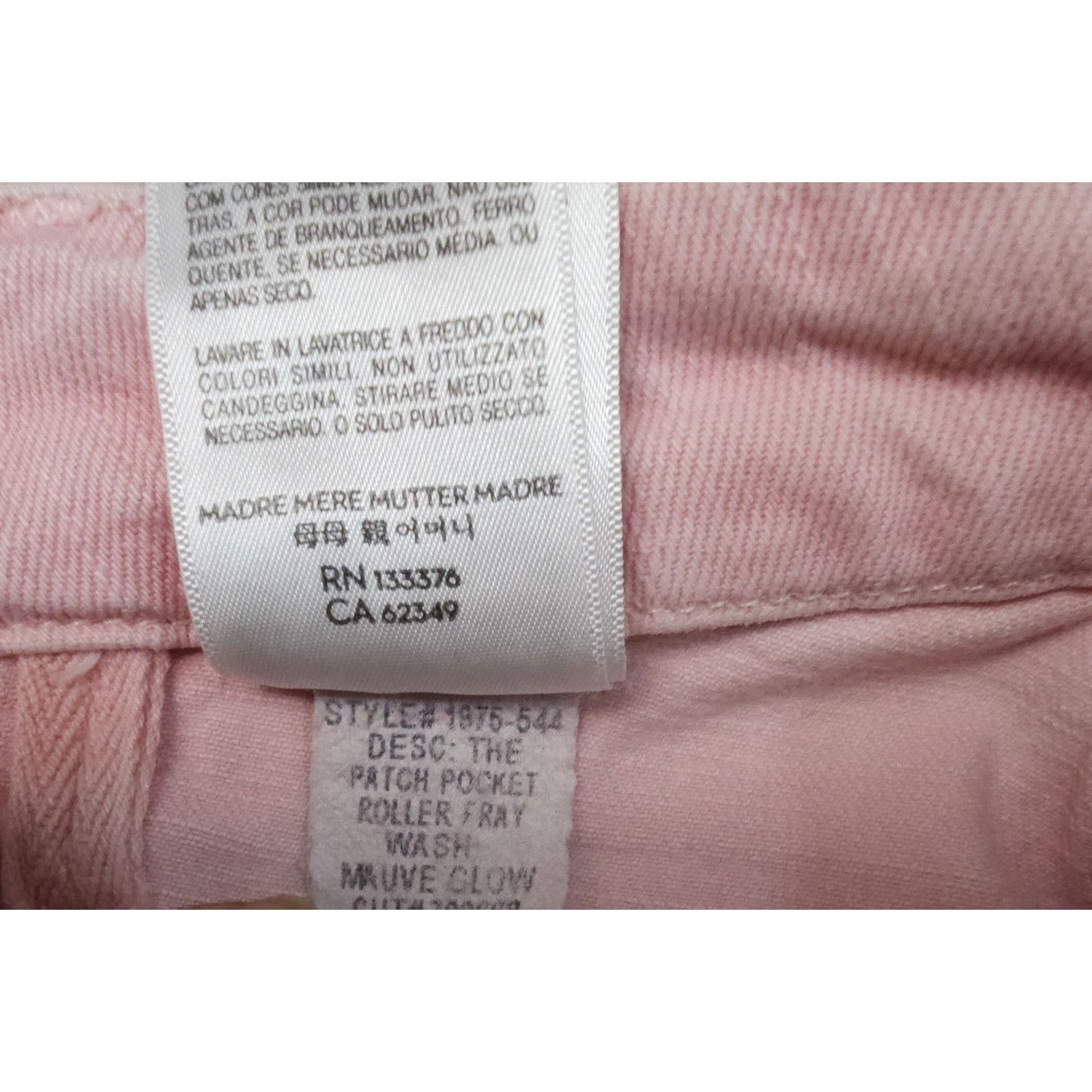 MOTHER Mother Patch Pocket Roller Ankle Fray Wide Leg Geranium 26 Size 26" / US 2 / IT 38 - 12 Thumbnail