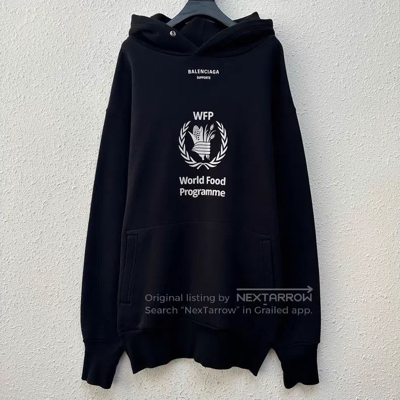 Balenciaga Balenciaga Relief Agency Hoodie Size US S / EU 44-46 / 1 - 1 Thumbnail