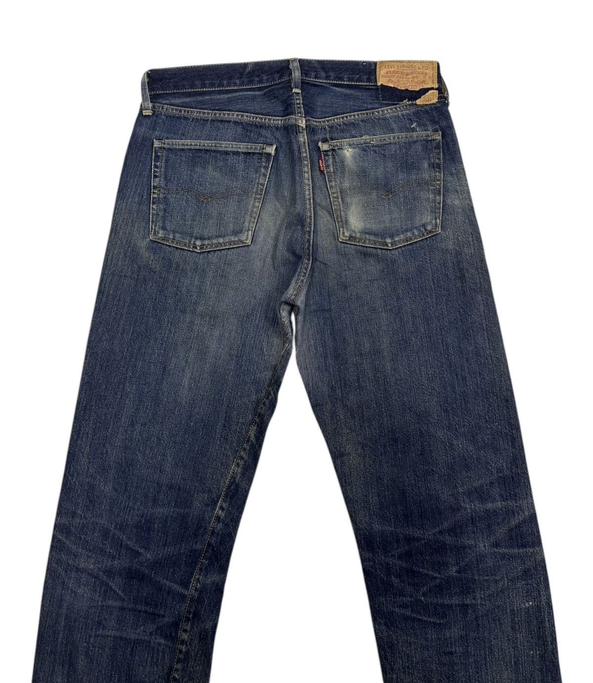 Levi's 🔥VTG 501 BIG E SELVEDGE DISTRESSED DENIM JEANS Size US 32 / EU 48 - 4 Thumbnail
