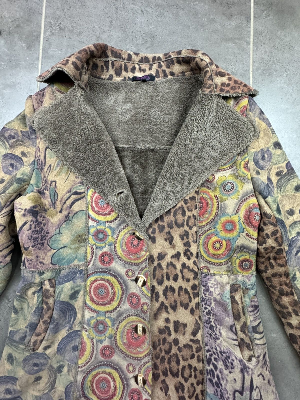 Vintage Style Stella Morgan Leopard Patchwork Size 10