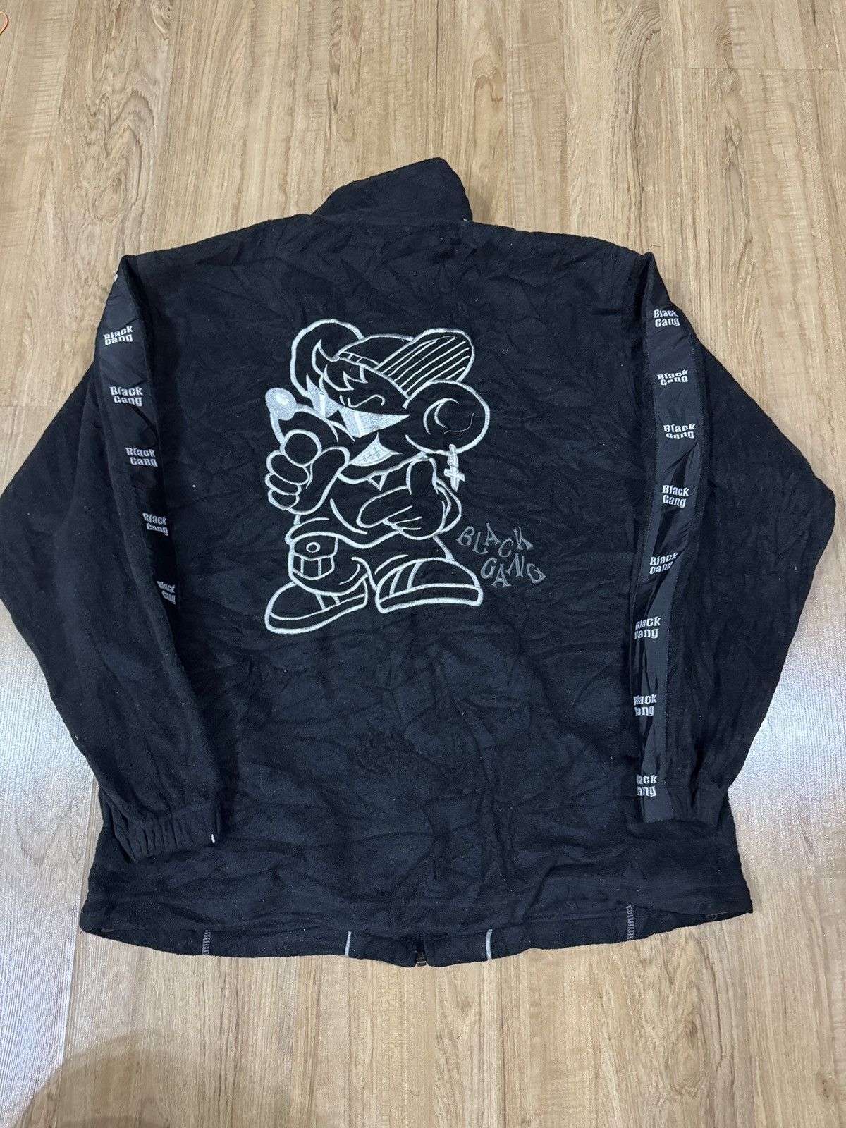 Japanese Brand BLACK GANG FLEECE JACKET Size US L / EU 52-54 / 3 - 5 Thumbnail