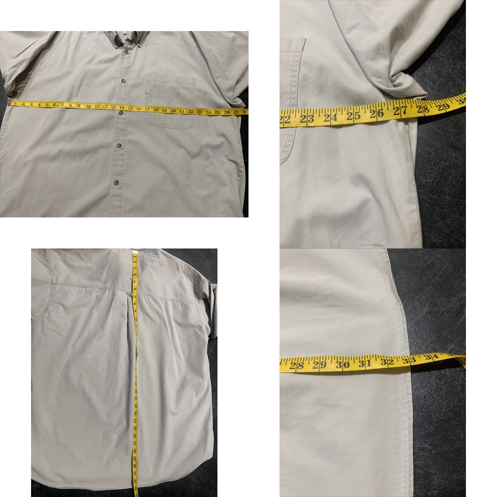 Vintage Columbia Men's Button-Down Shirt Long Sleeve Casual Travel Beige 90s XXL Size US XXL / EU 58 / 5 - 8 Thumbnail