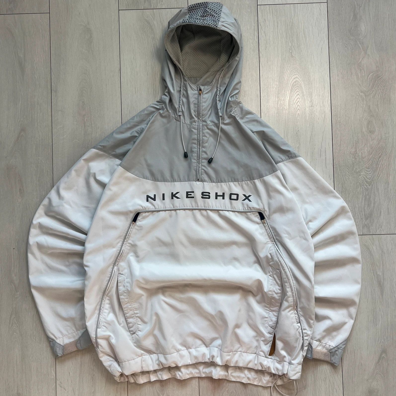 Nike shox vintage windbreaker 1/4 zip up XL