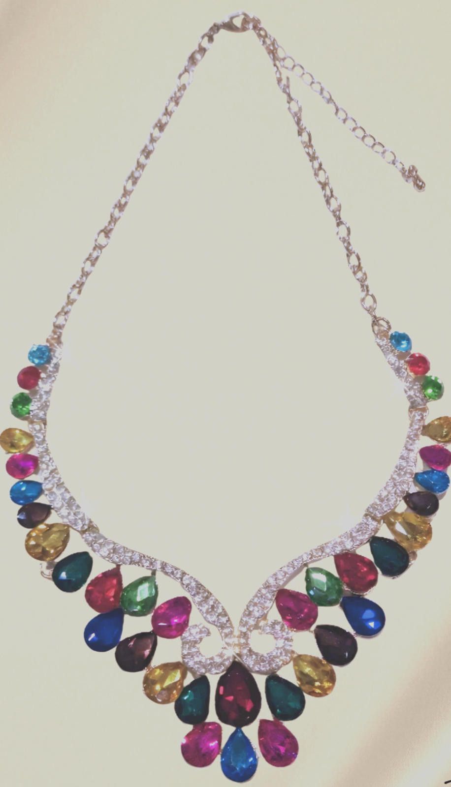 Other Necklace Rainbow Stones Gift for Mom Prom Adjustable NEW Size ONE SIZE - 1 Thumbnail