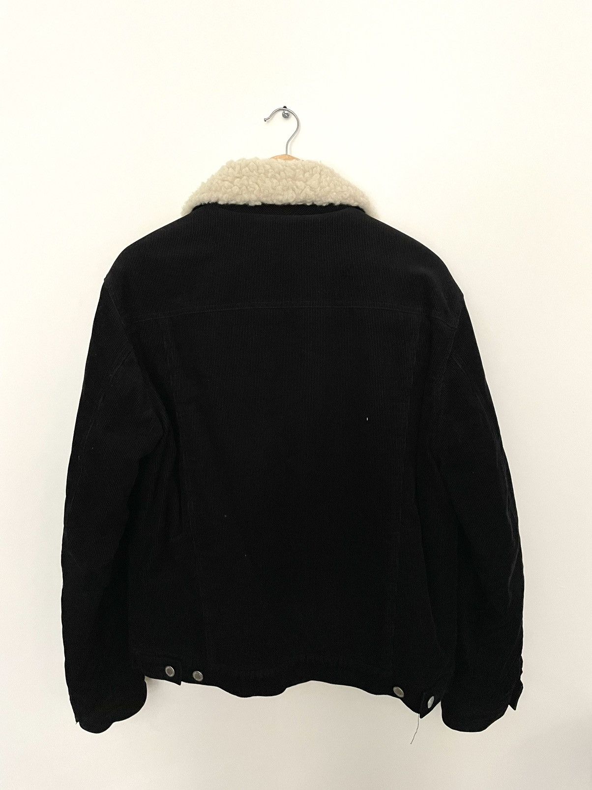Maison Kitsune Black Wool Shearling Jacket Maison Kitsune