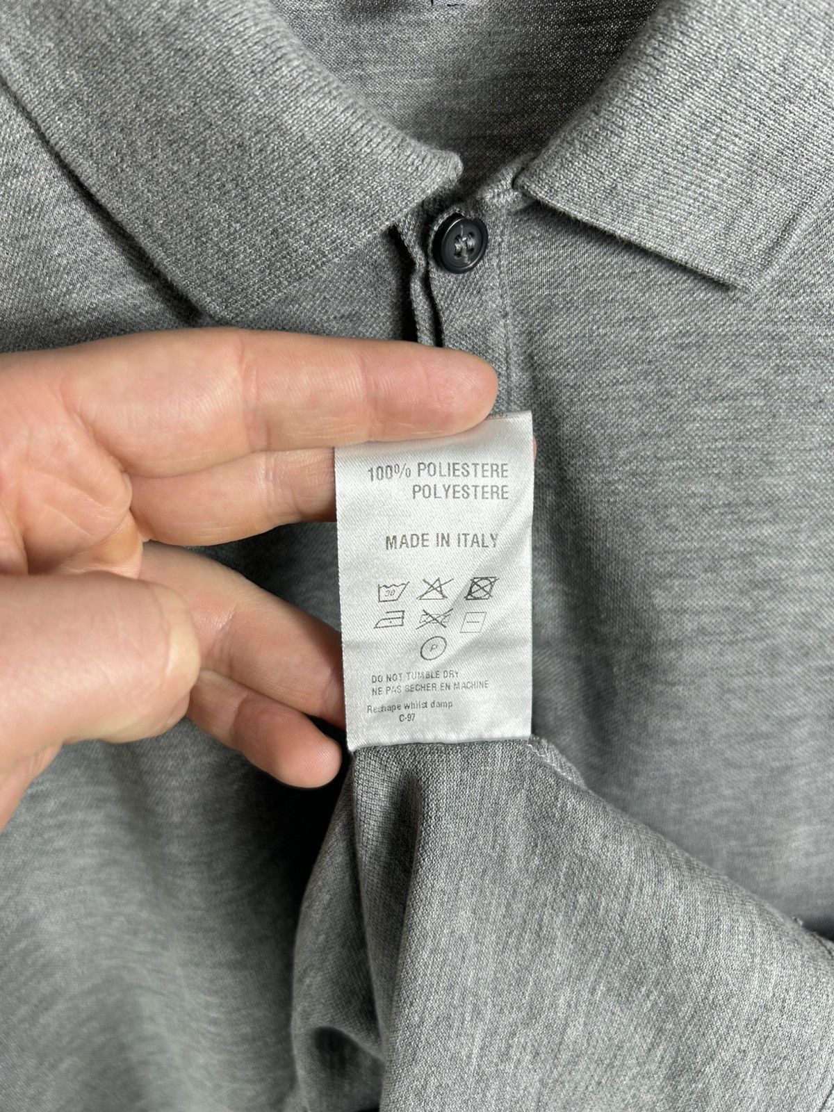 Lanvin LANVIN Made In Italy 2 Buttons Embroidered Logo Polo Size L Size US L / EU 52-54 / 3 - 10 Thumbnail
