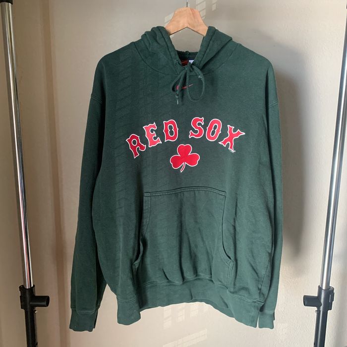 Vintage Nike Boston Red Sox MLB Hoodie Nike Center Swoosh 