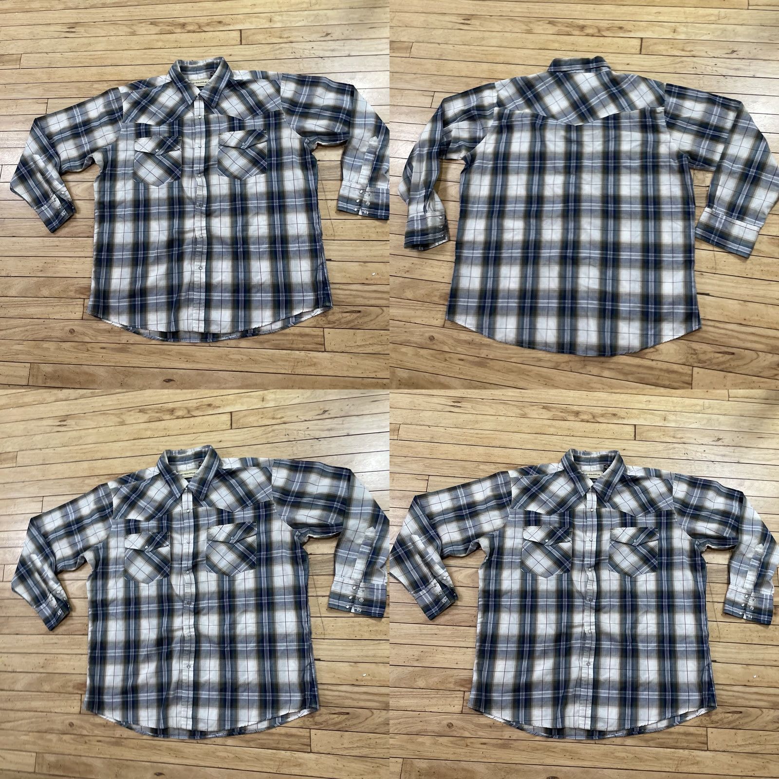Vintage BIT & BRIDLE Pearl Snap Western Shirt Men 2X Vtg Cowbow WorkWear Brushpopper 2XL Size US XXL / EU 58 / 5 - 9 Thumbnail