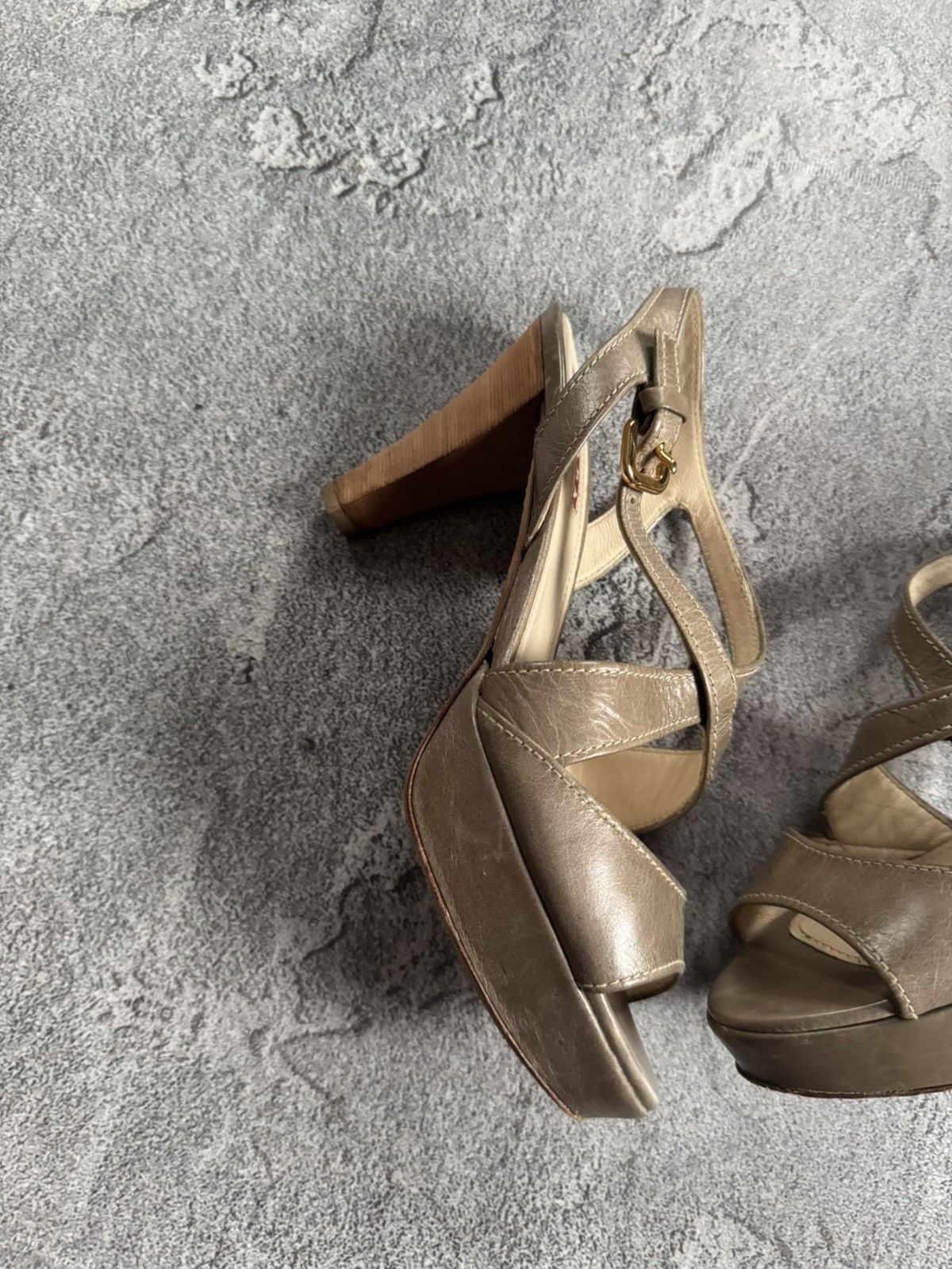 Prada Prada 38size sandals high heels shoes luxury old money 00s Size US 8 / IT 38 - 4 Thumbnail