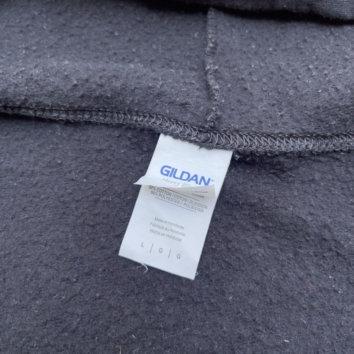 Gildan Vintage Y2K Gildan Blank Black Full Zip Hoodie Size US L / EU 52-54 / 3 - 4 Thumbnail