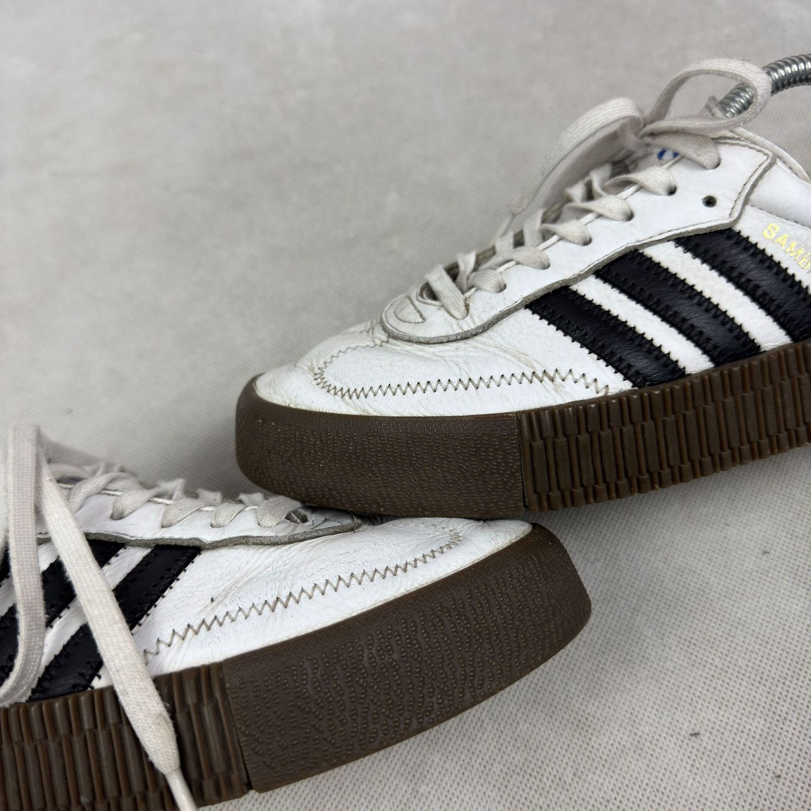 Adidas Adidas Sambarose AQ1134 Womens Cloud White Sneaker Shoes 9.5 Size US 9.5 / IT 39.5 - 9 Thumbnail