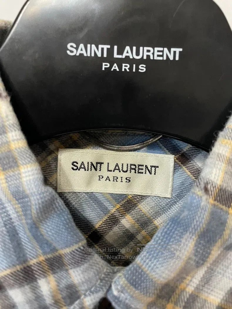 Saint Laurent Paris Saint Laurent SLP Plaid Cotton Shirt. Size US S / EU 44-46 / 1 - 2 Thumbnail